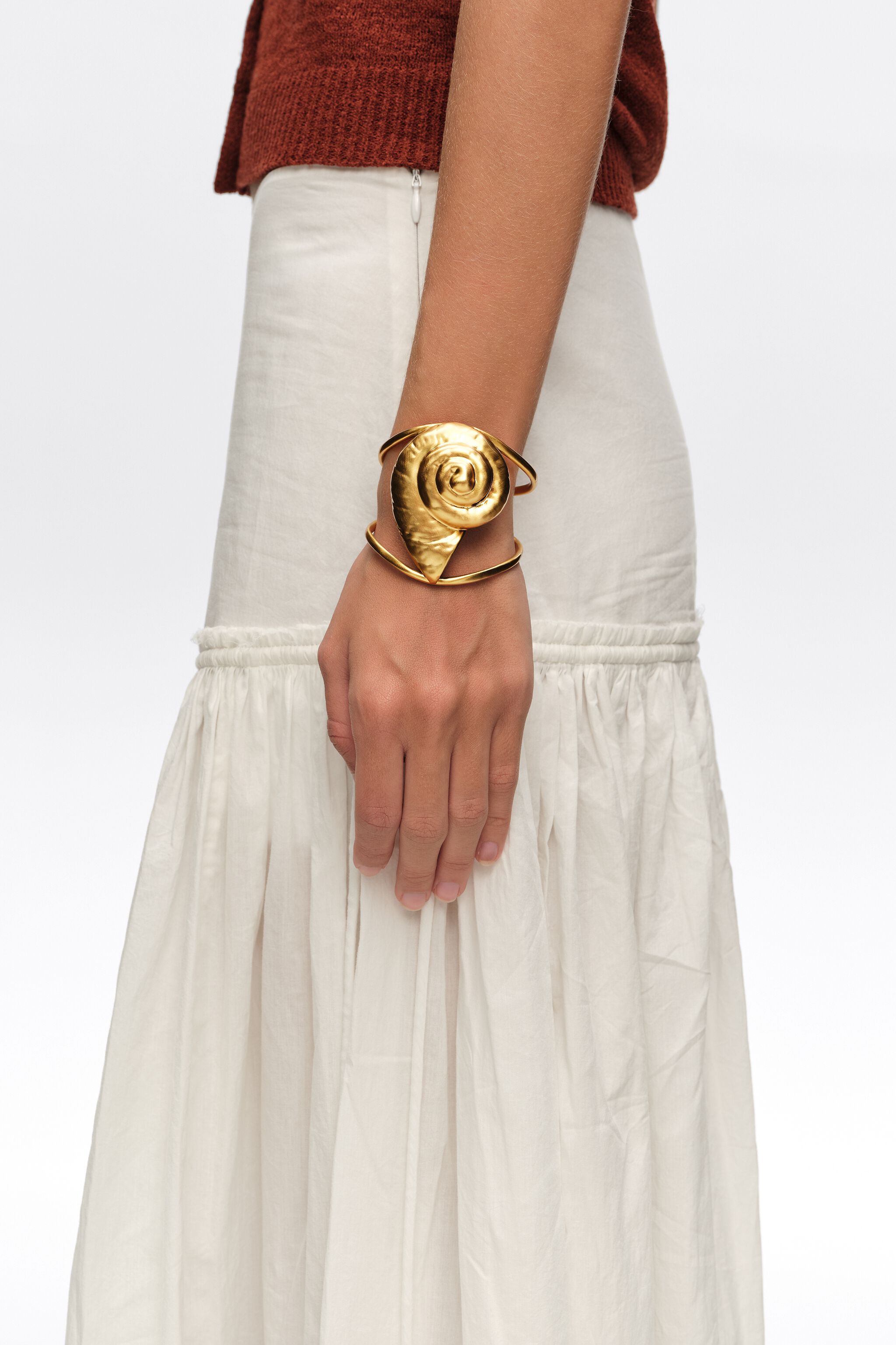 Gebrauchter Goldmuschelarmband