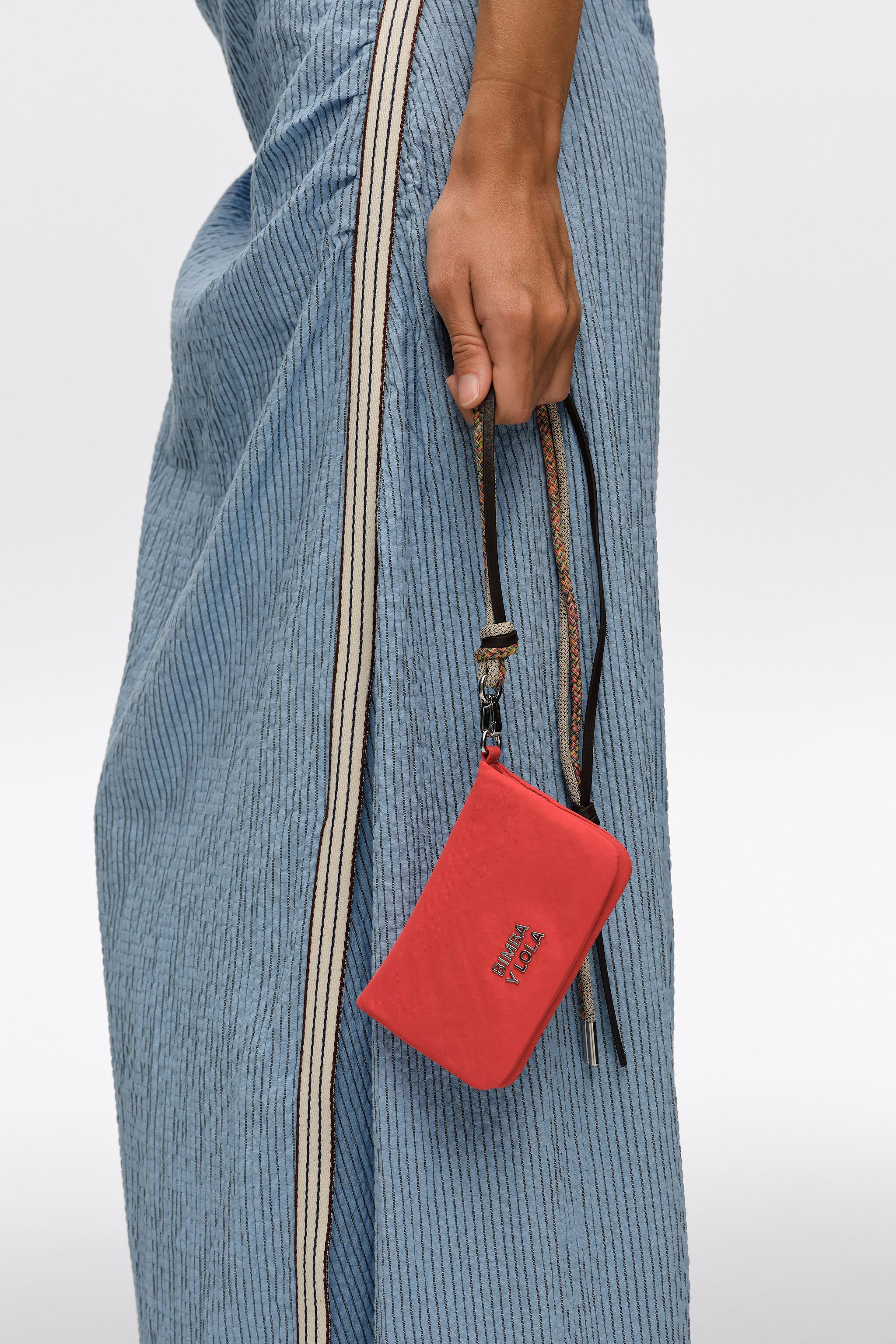 Kleine Granatapfel-Nylon-Clutch