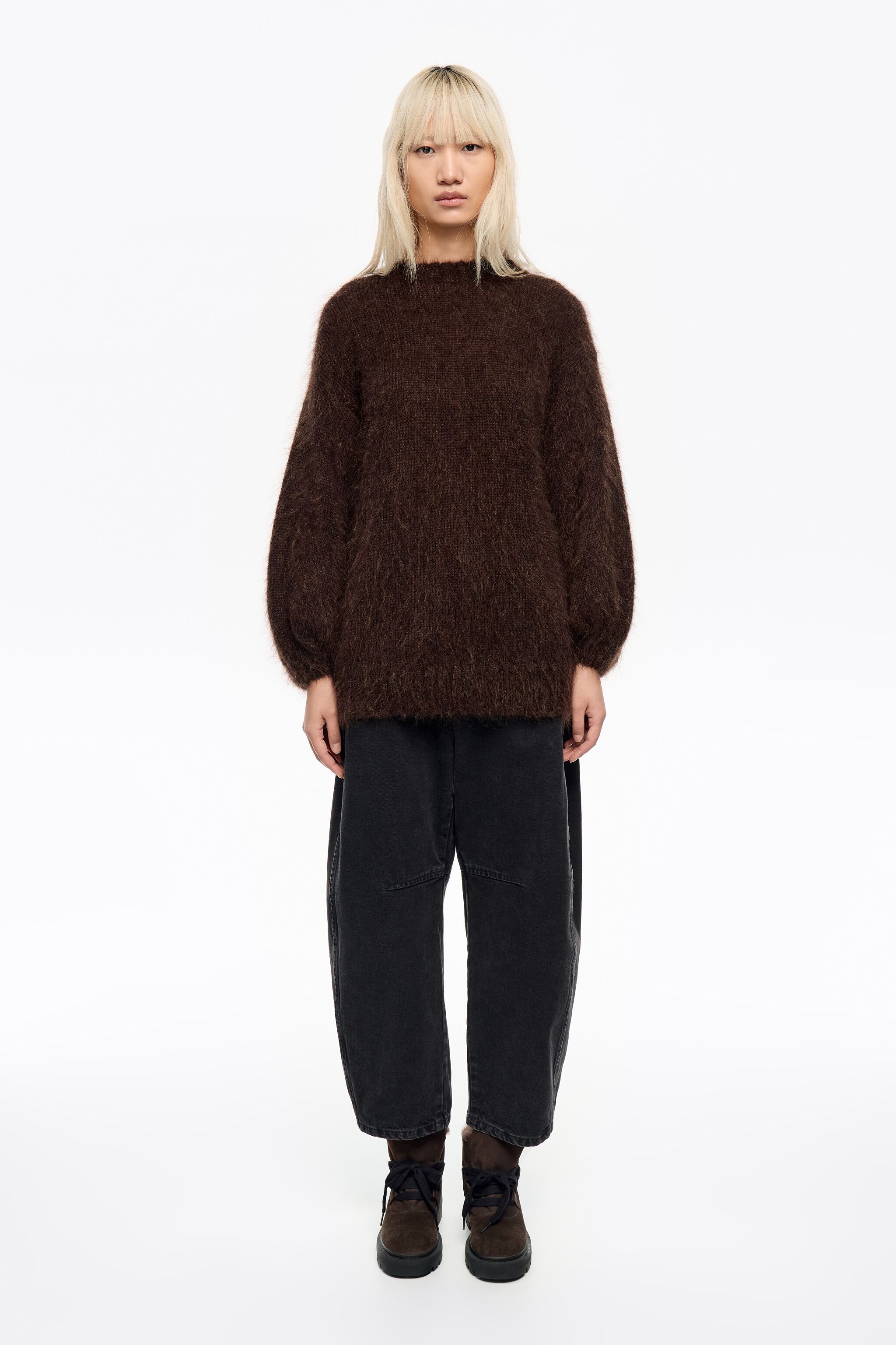 BARREL - Gewaschene schwarze Jeans