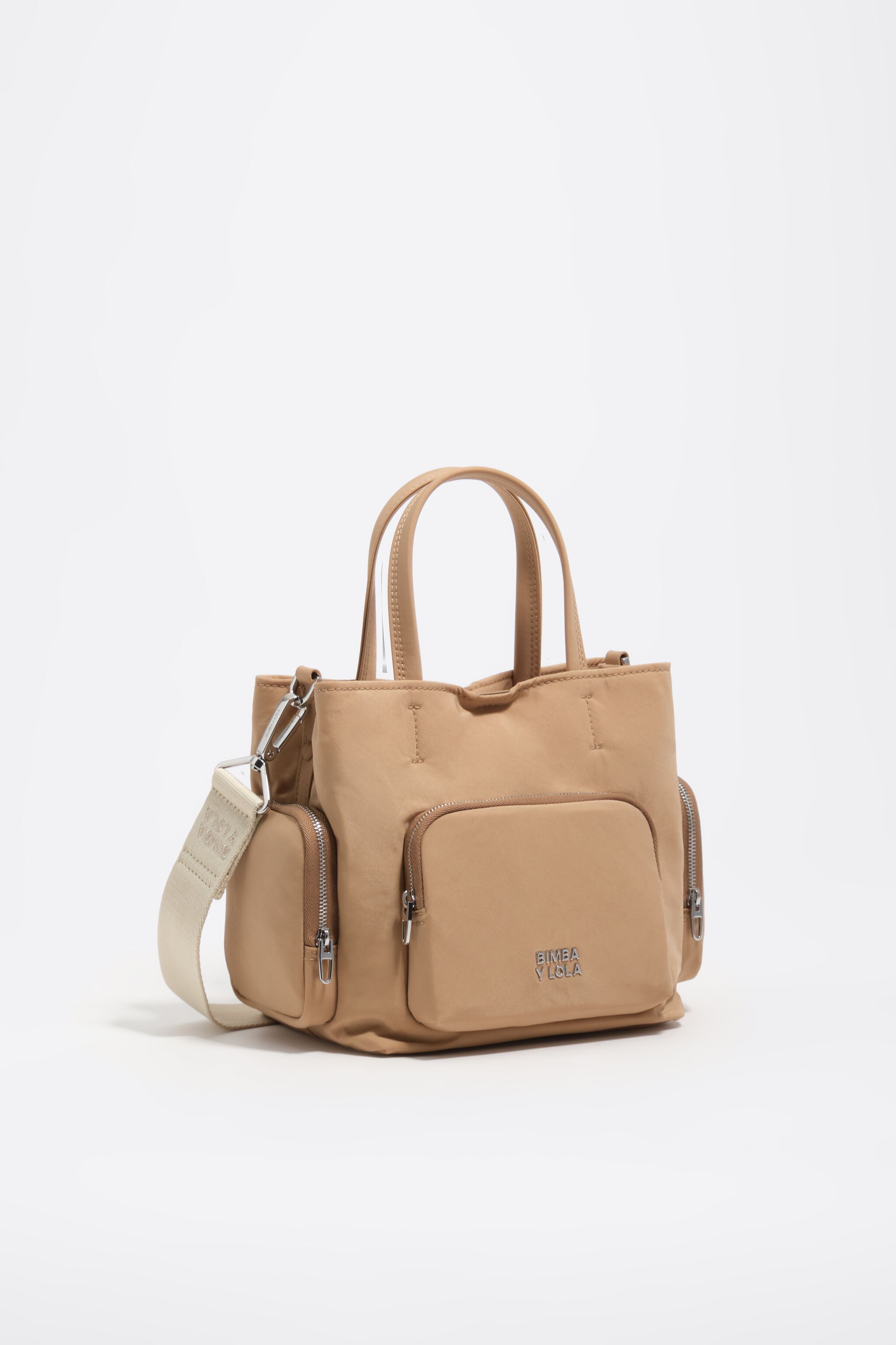 Kleiner Kamel-Nylon-Pocket-Crossbody-Tasche