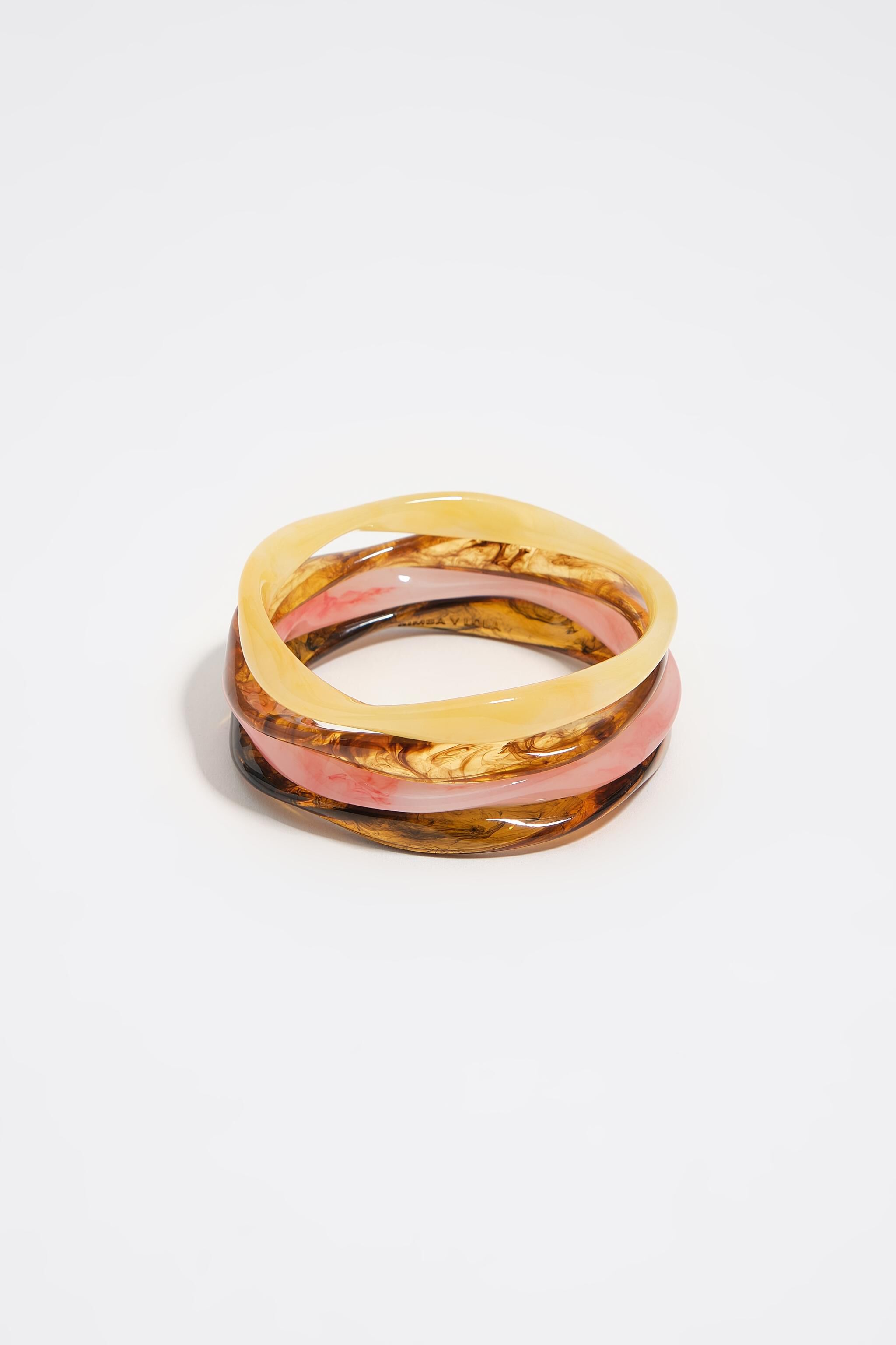 Bernsteinharz-Set aus 4 Armbändern