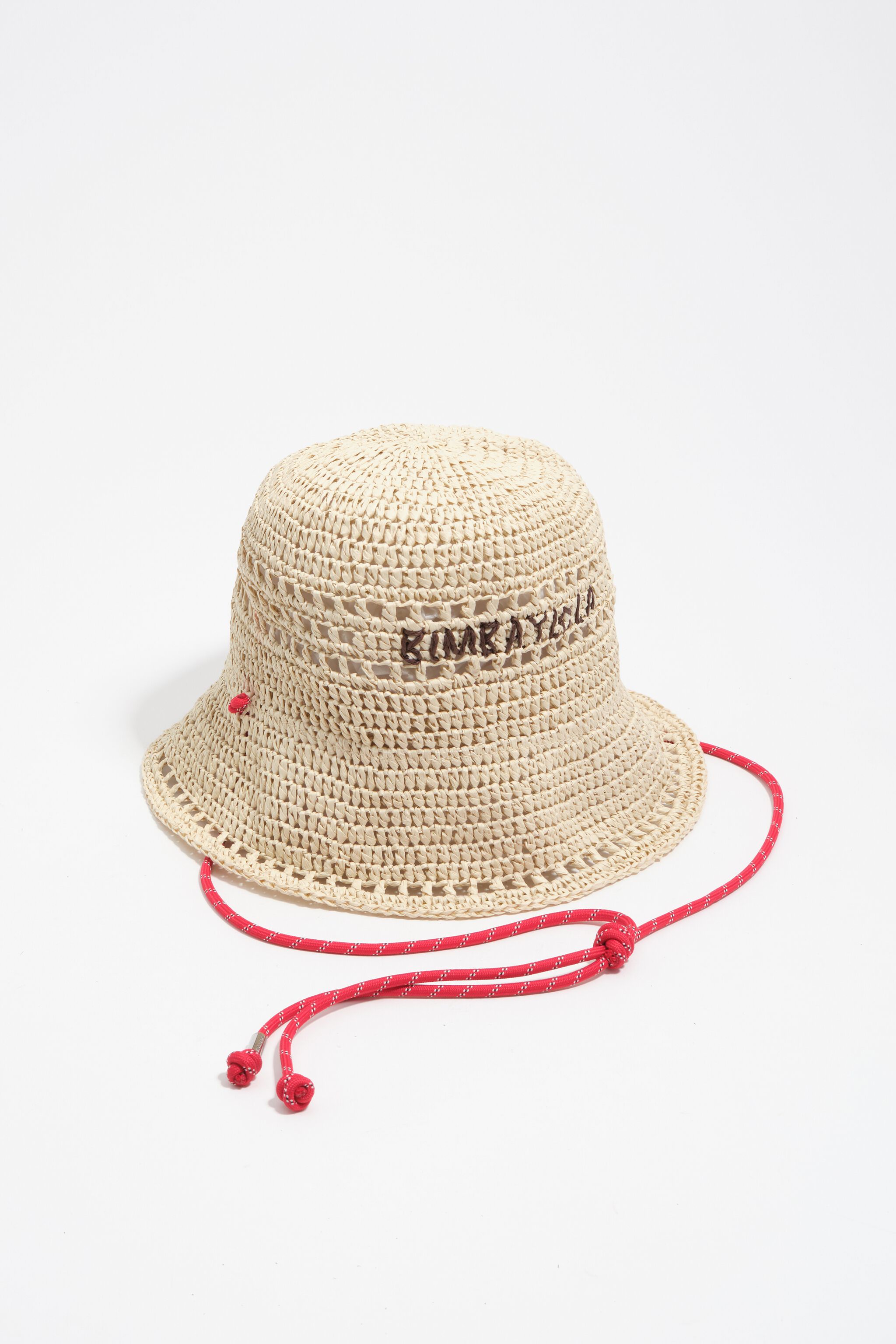 Natürlicher Papier-Raffia-Hut mit Kordel