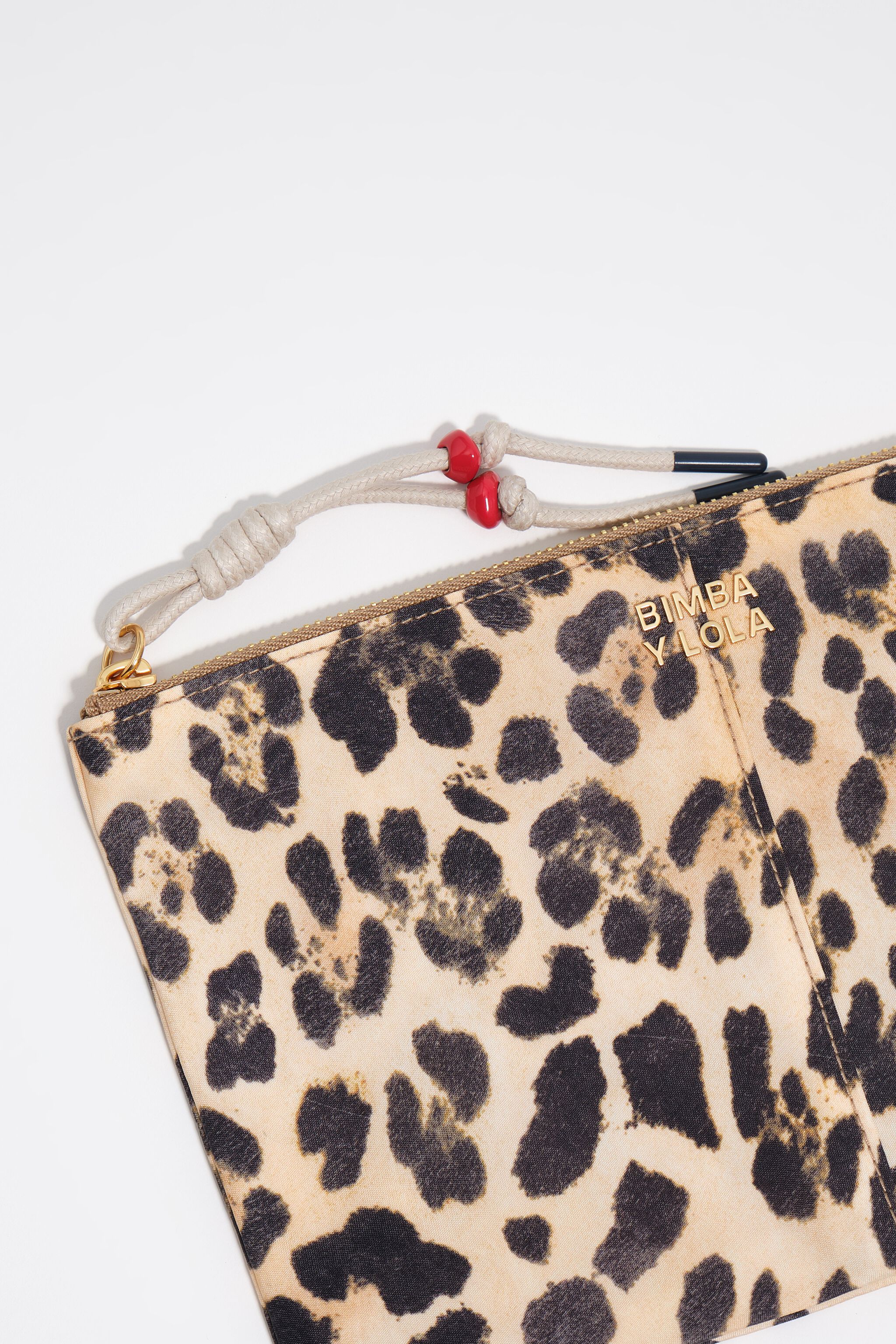 Natürliche Leopard-Nylon-Make-up-Case