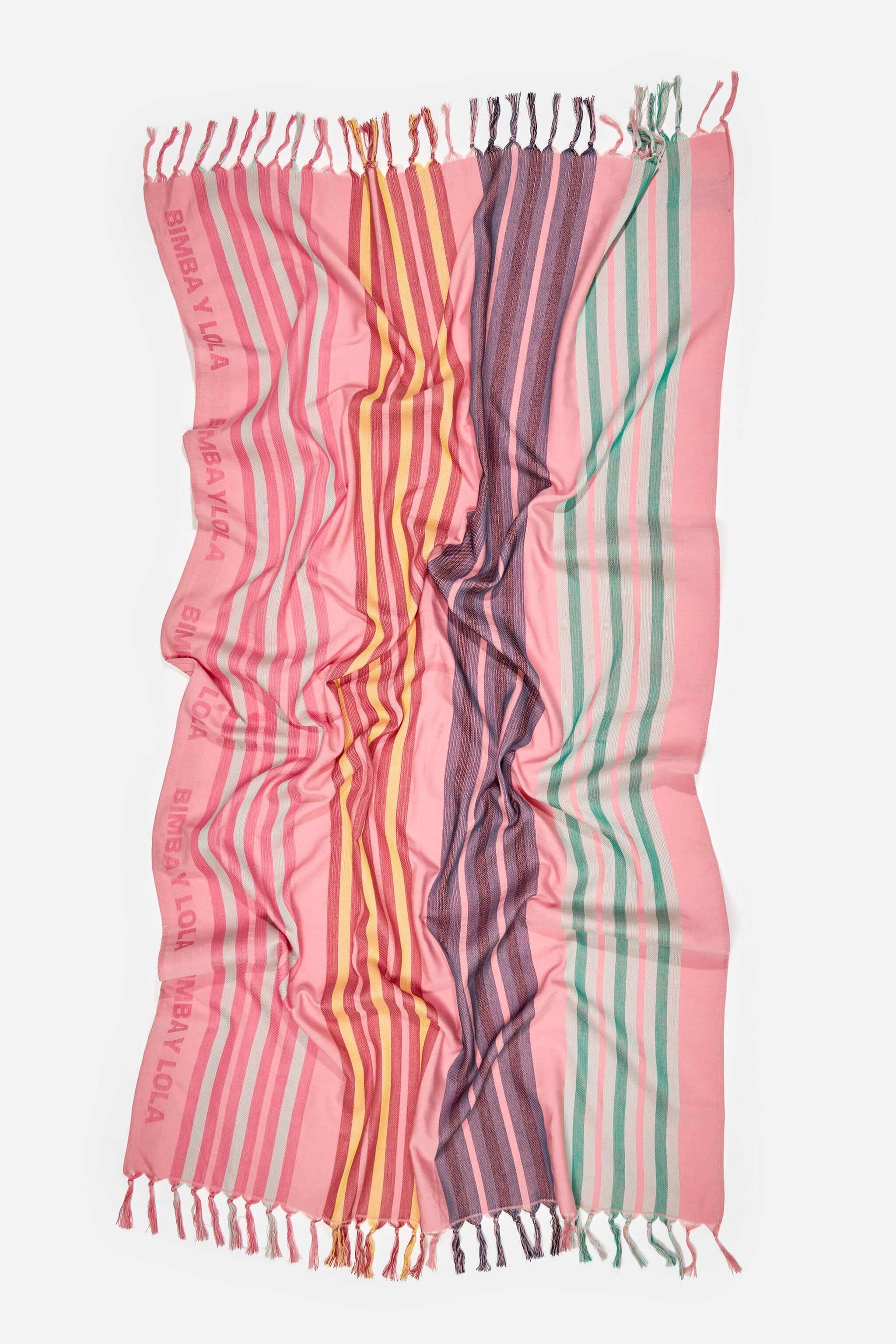 Rosa gestreiftes Handtuch
