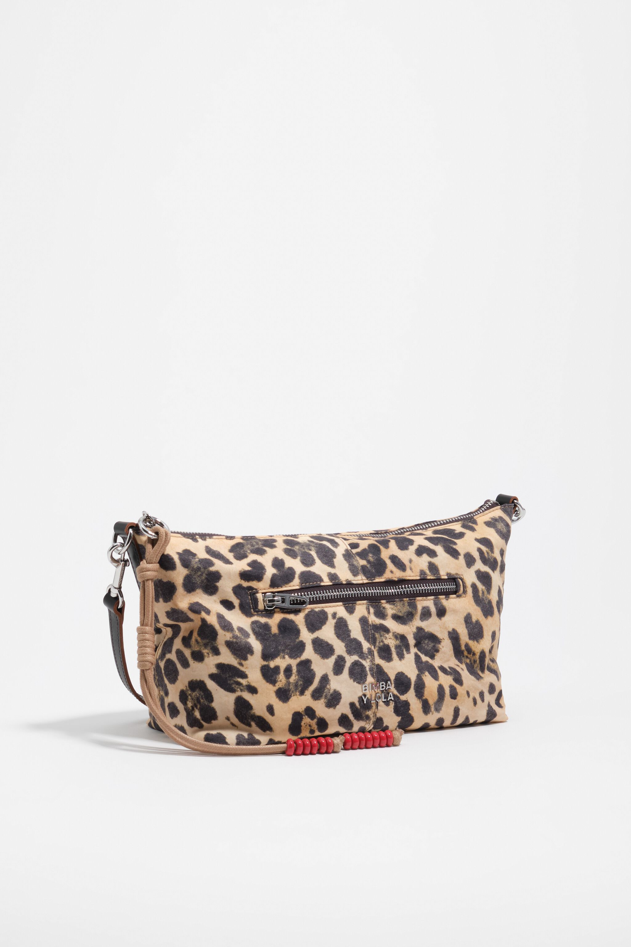Natürliche Leopard Trapecio-Tasche