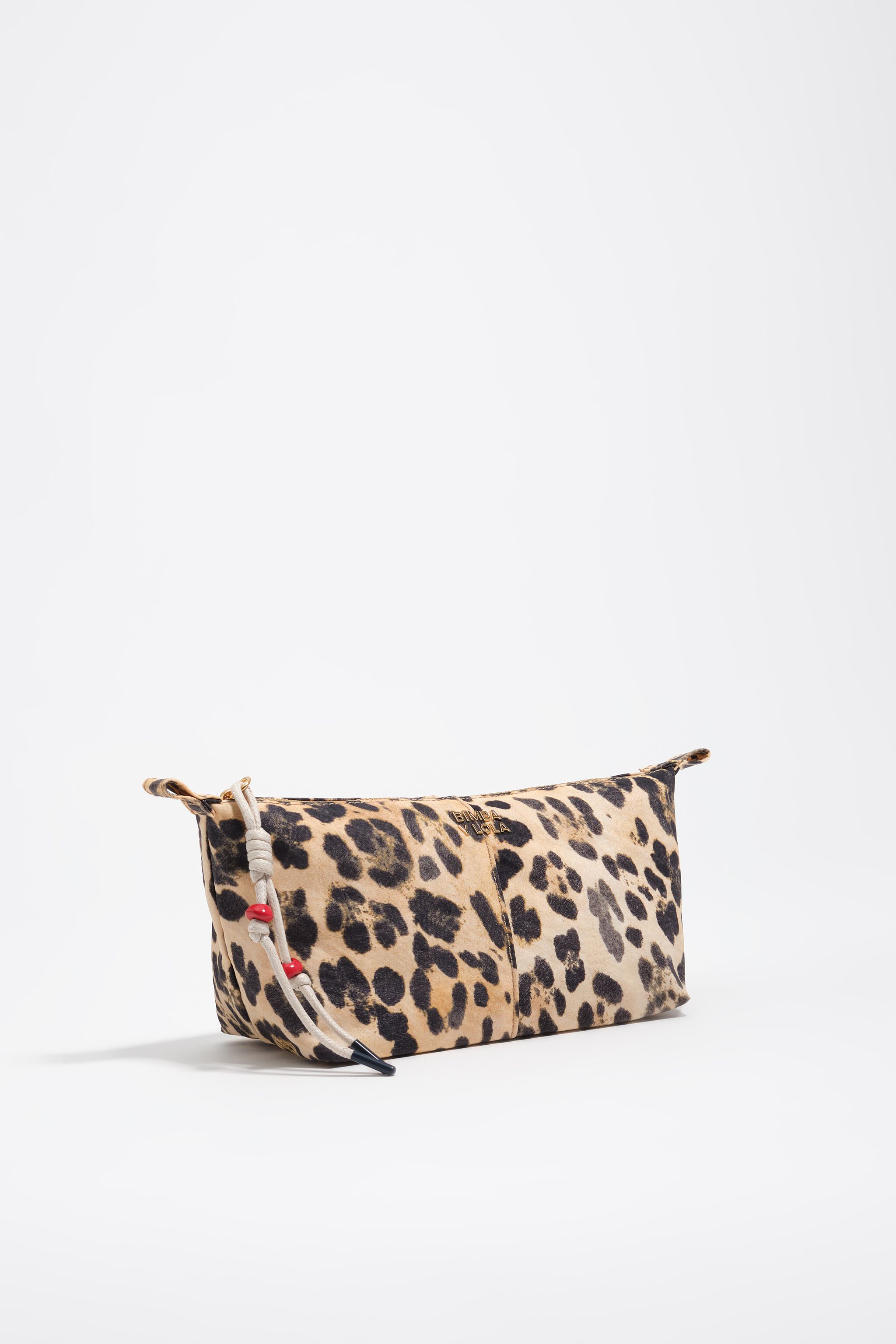 Natürlicher Leoparden-Nylon-Trapecio-Make-up-Kasten