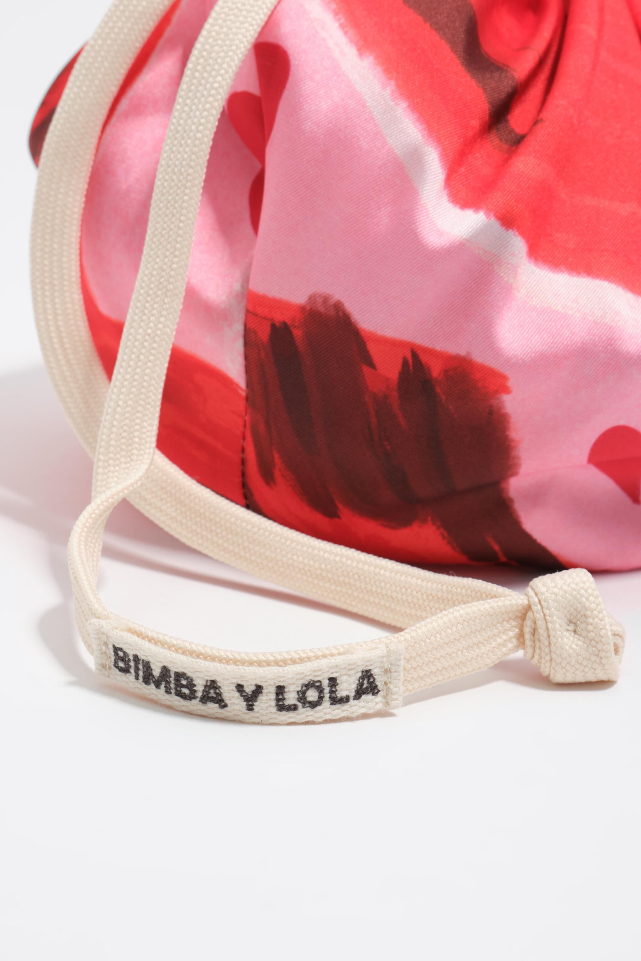 Rotes Nylon-Schal-Portemonnaie