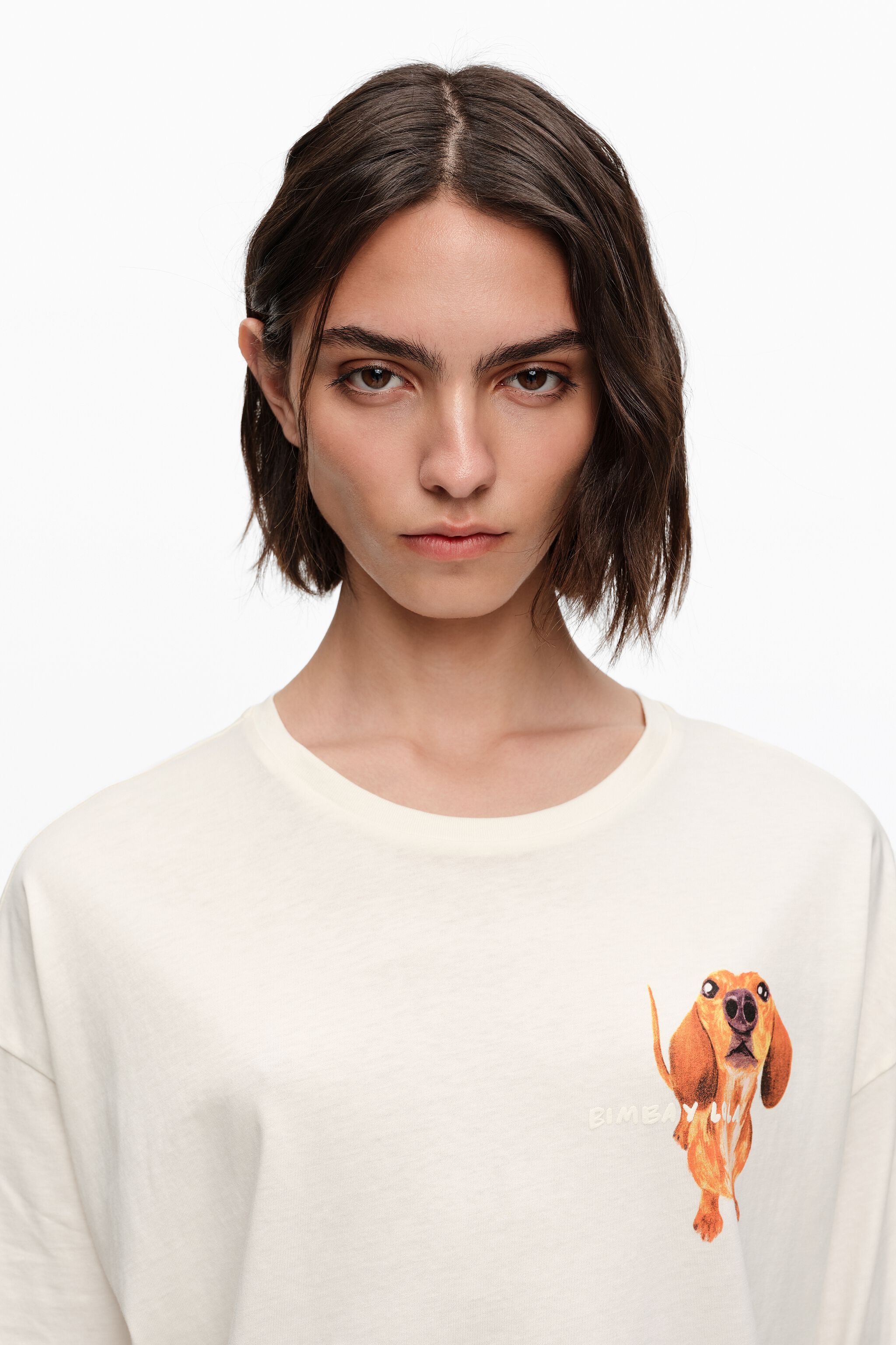Ivory Dackel-Logo-T-Shirt