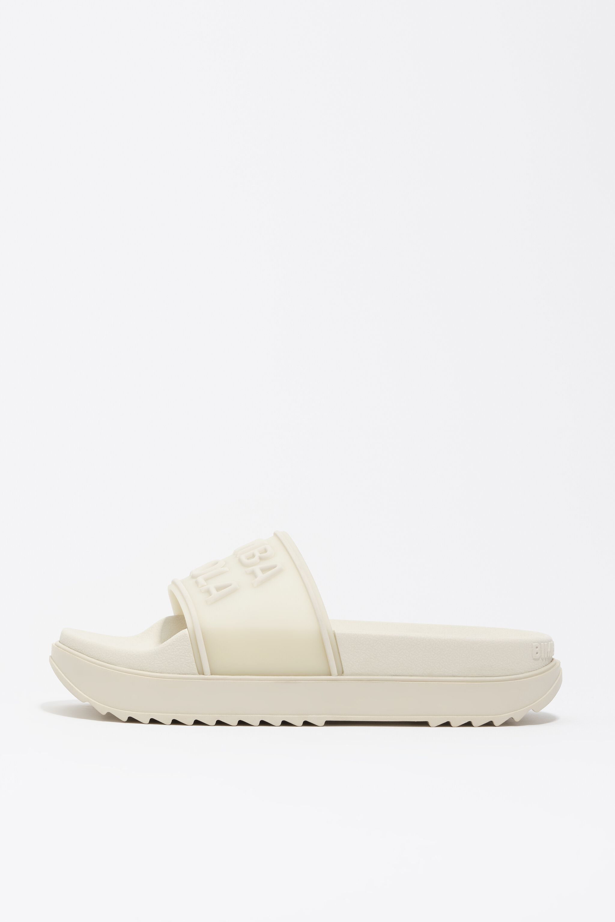 Weiße Plateau-Sandalen