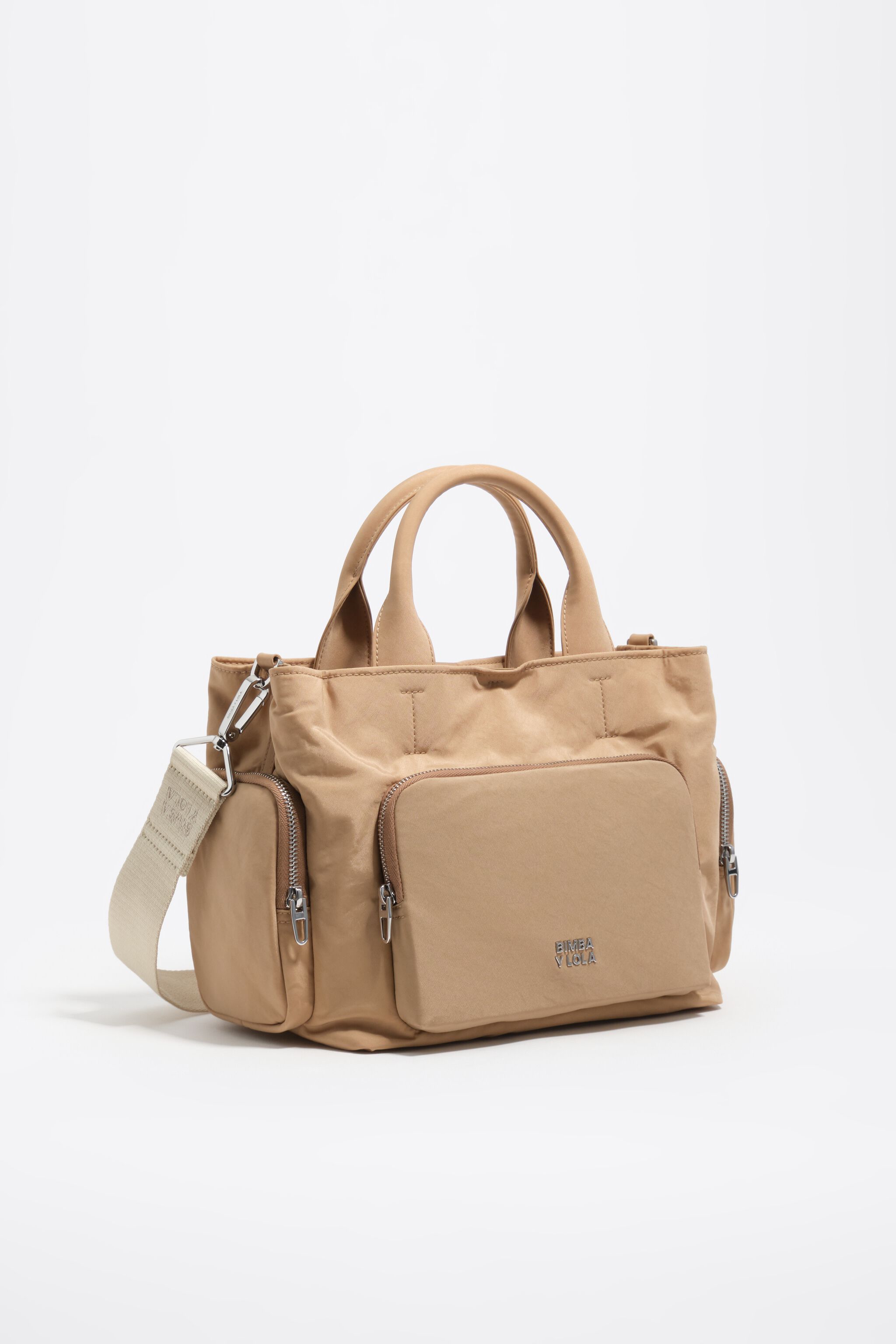 Medium camel Nylon-Handytasche