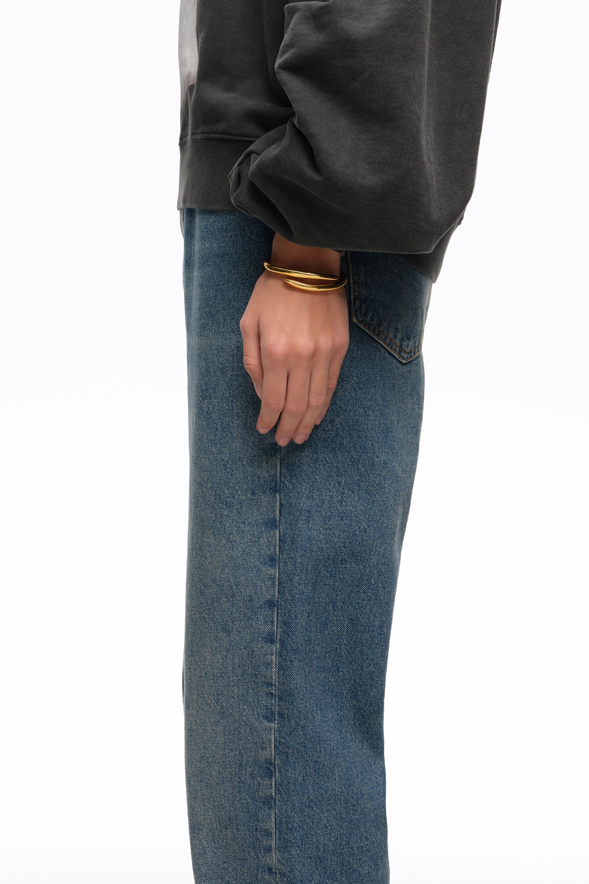 Matte-goldener Criss-Cross-Armband