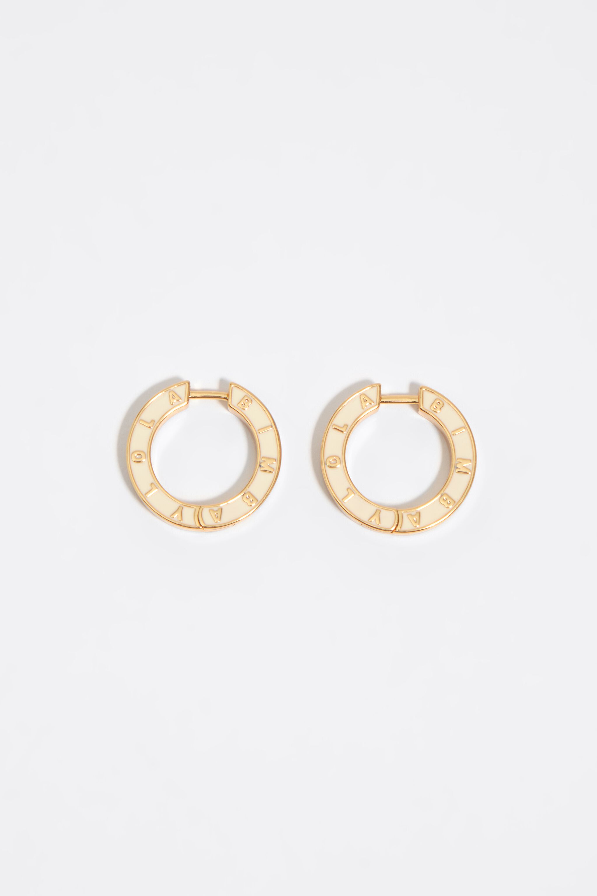 Hoop-Ohrstecker ivory Logo