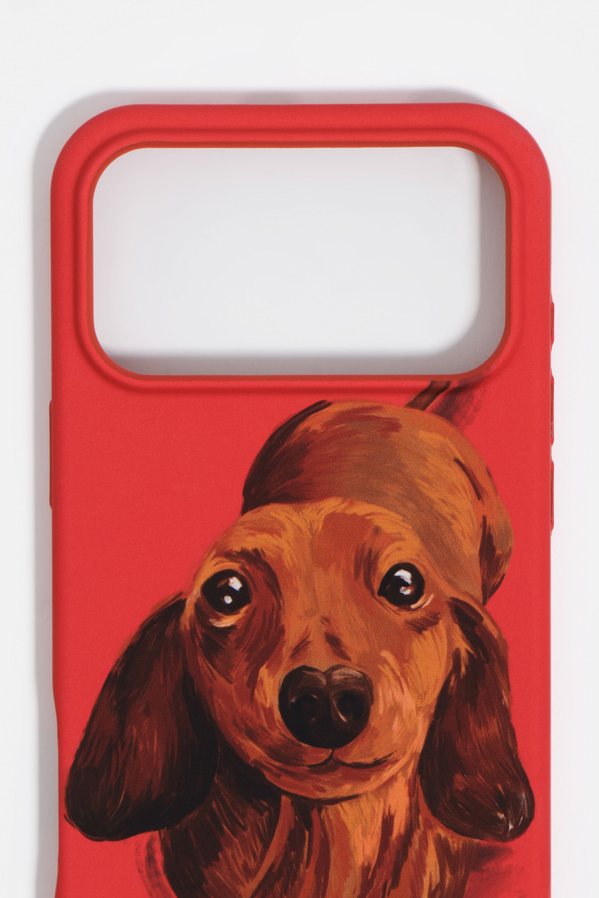 Rotes Dackel-Design für iPhone 17 Pro Max Hartschale