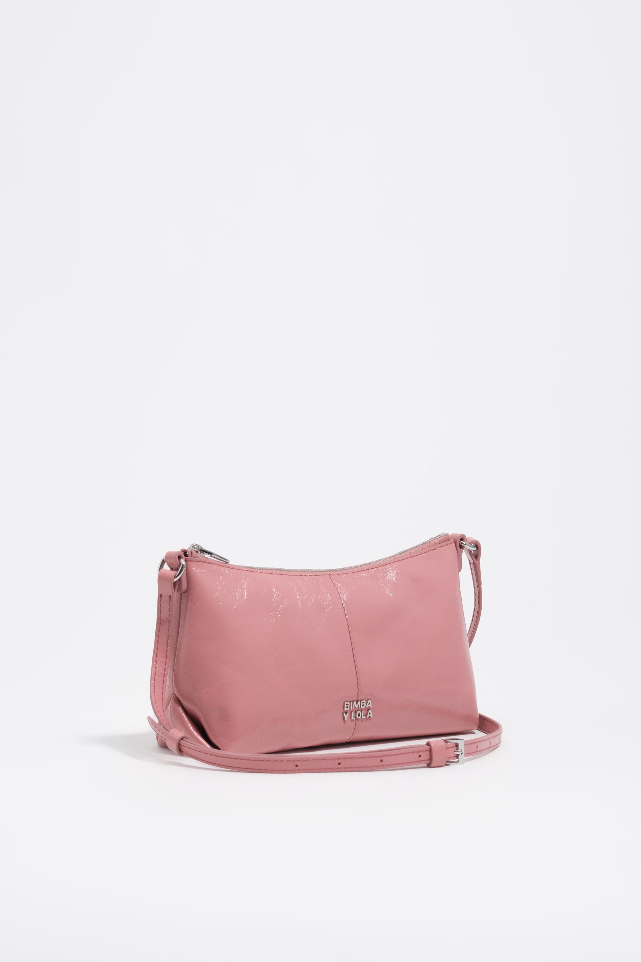 Rosa Ledermini-Tasche