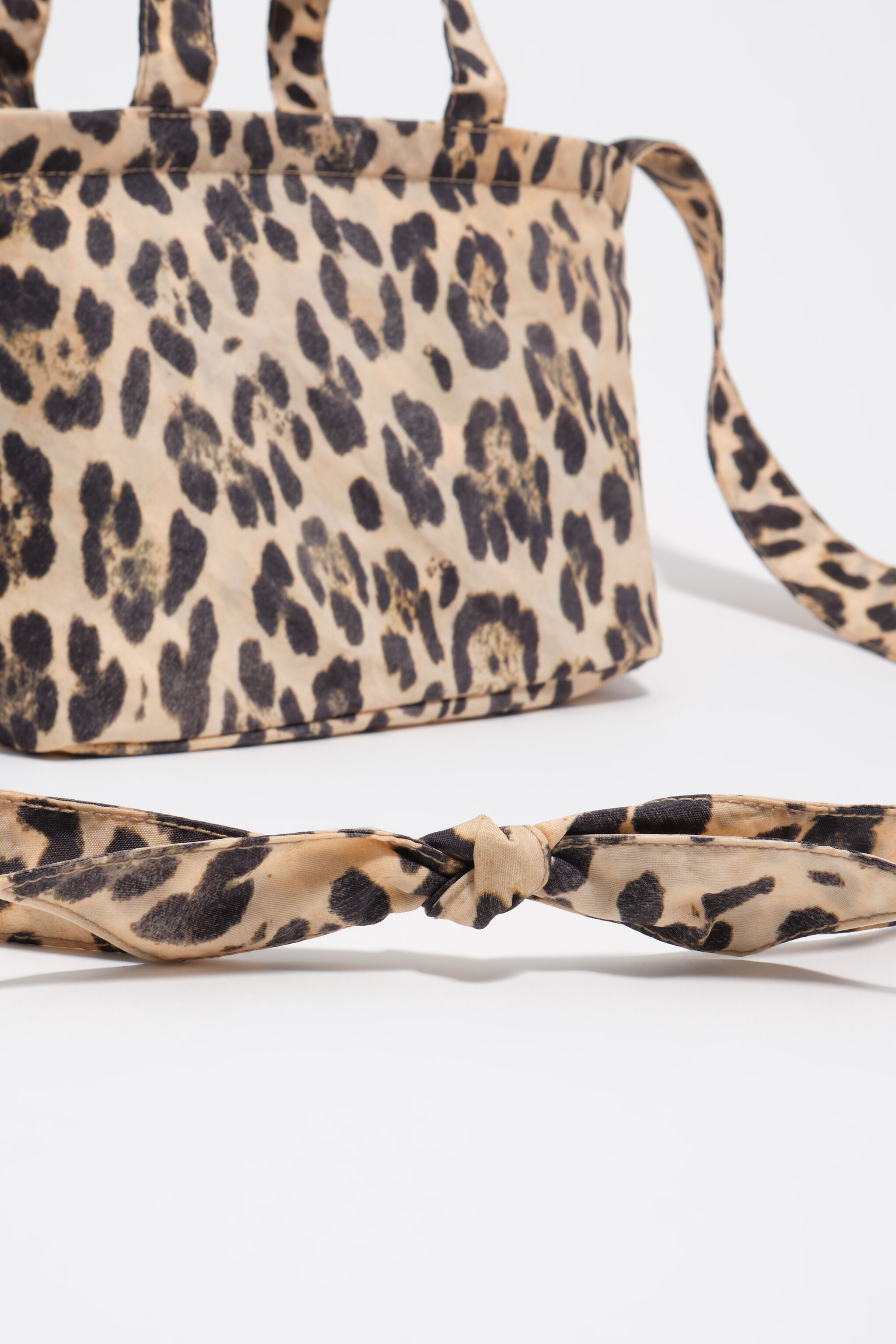 Natürliche Leoparden-Nylon-Minikleid