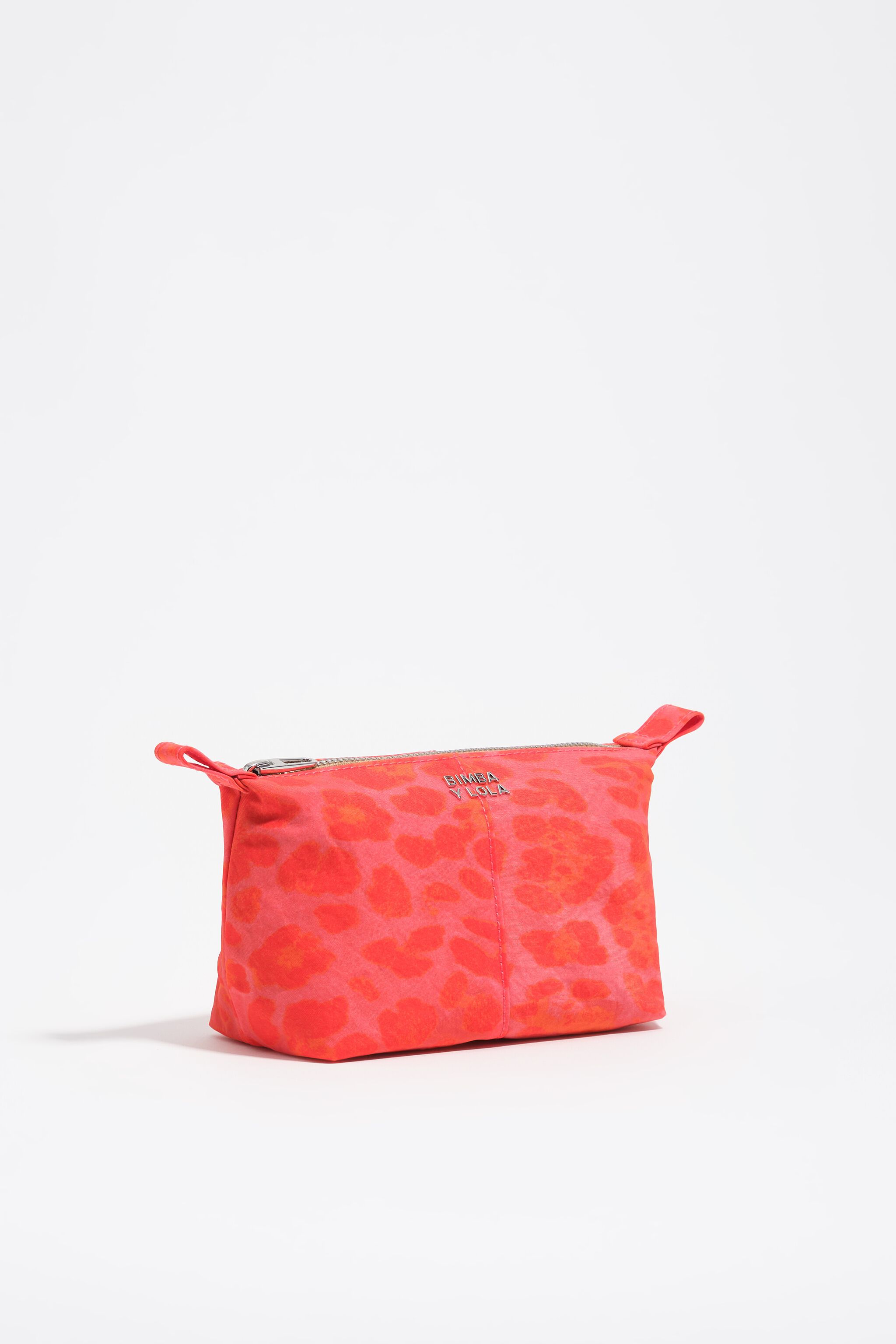 Rosa Leoparden-Nylon-Trapecio-Make-up-Case