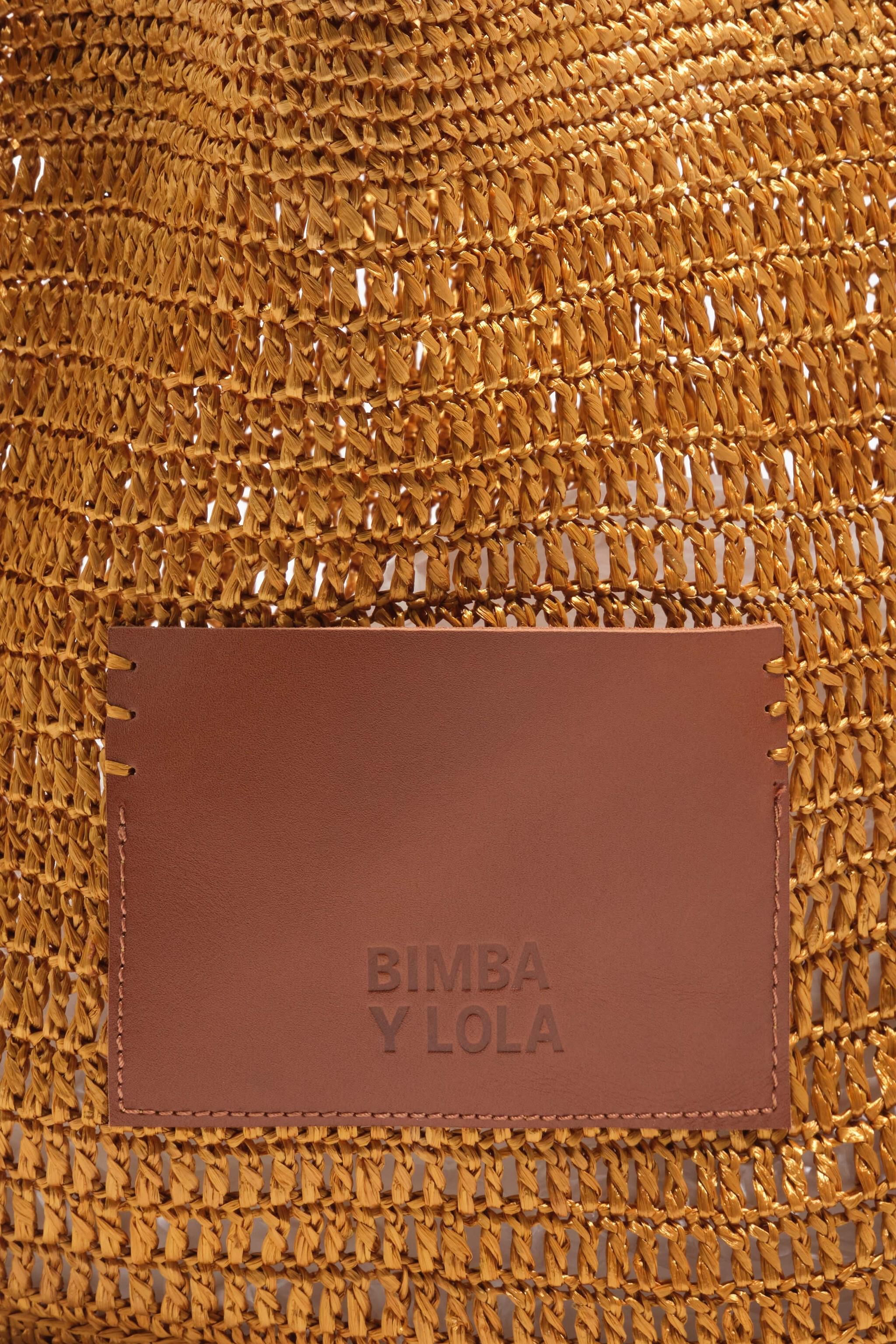 Große goldene Geflecht-Tasche
