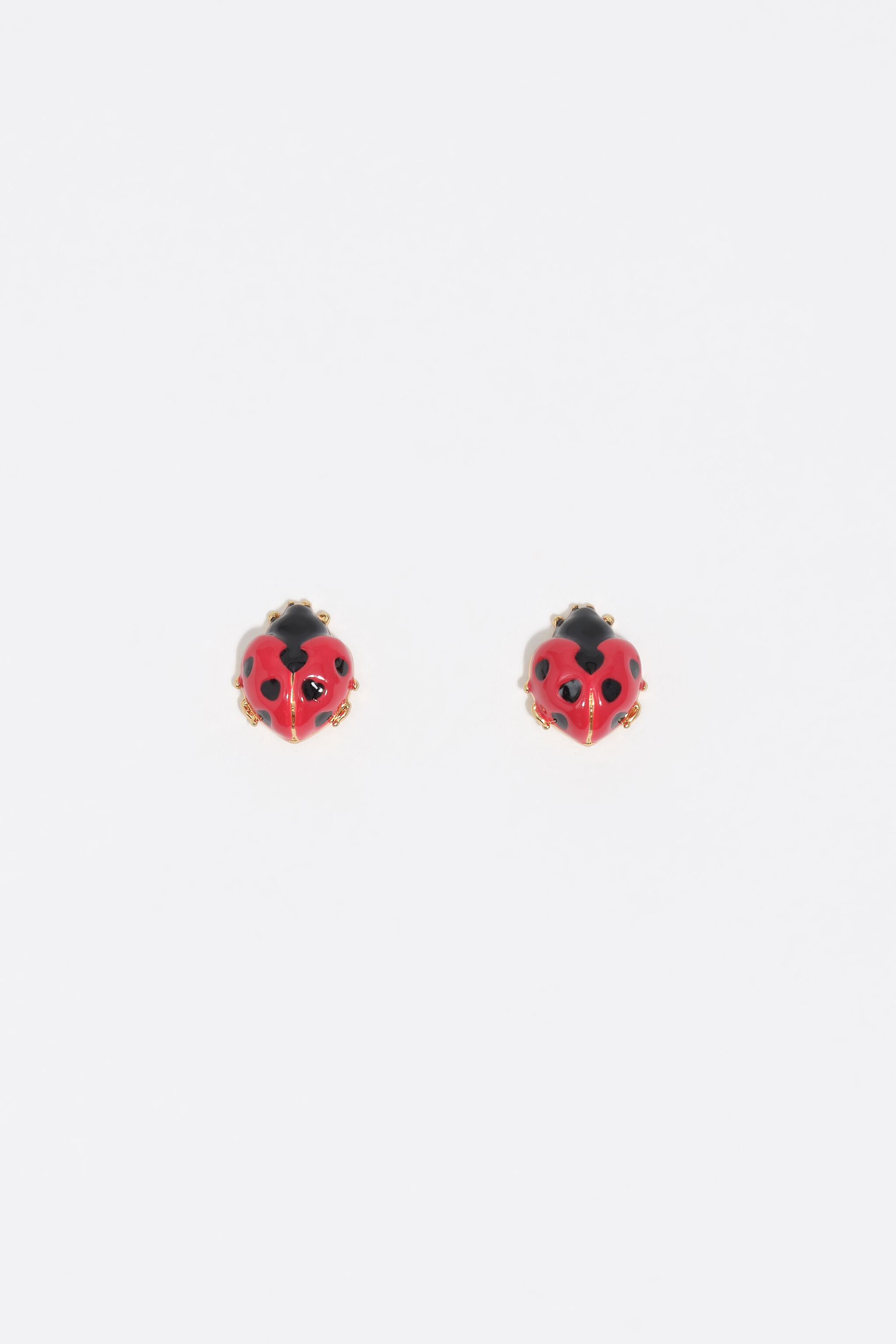 Mini-Rot-Heuschrecken-Ohrstecker