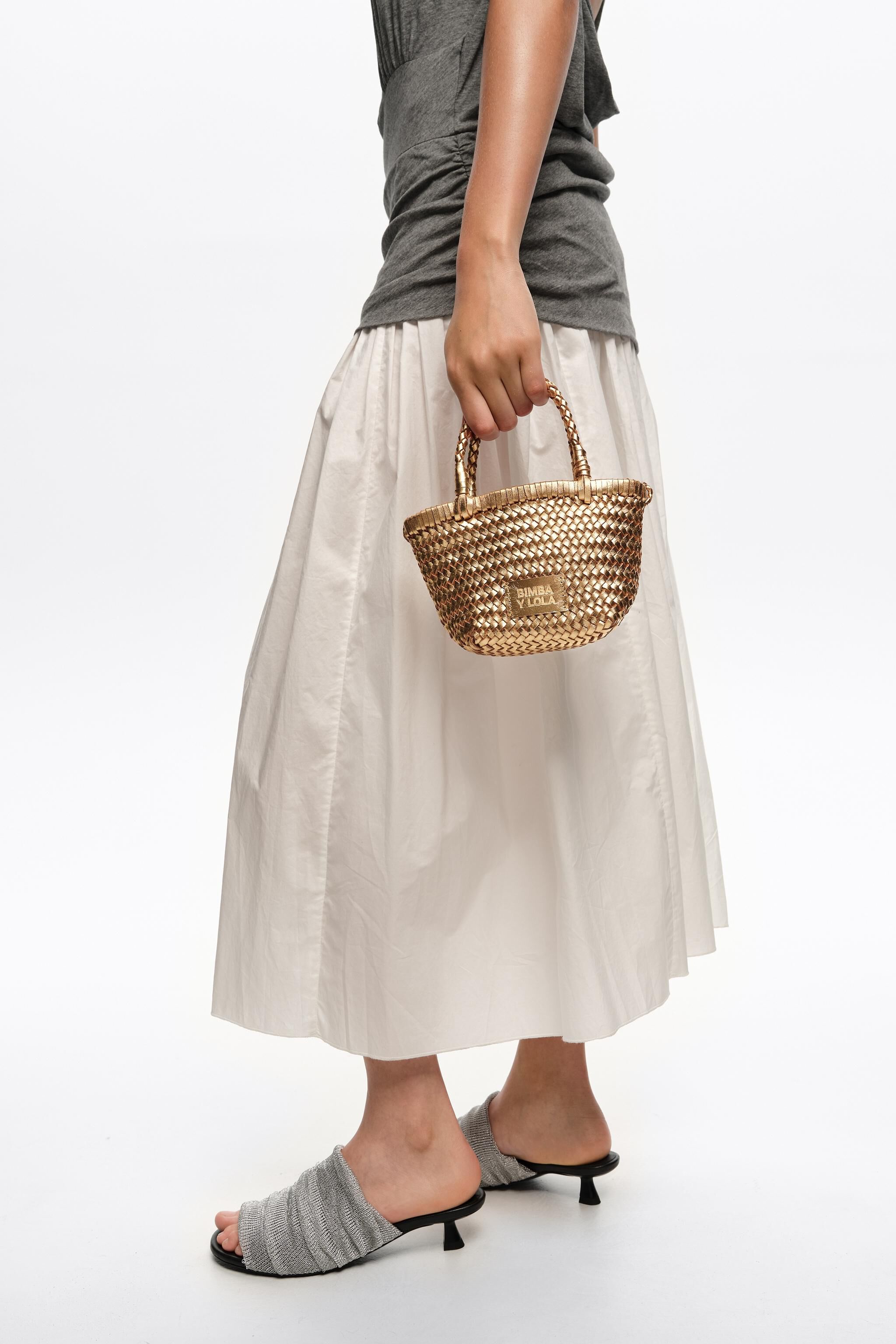 Goldschmiede-Leder-Handtasche