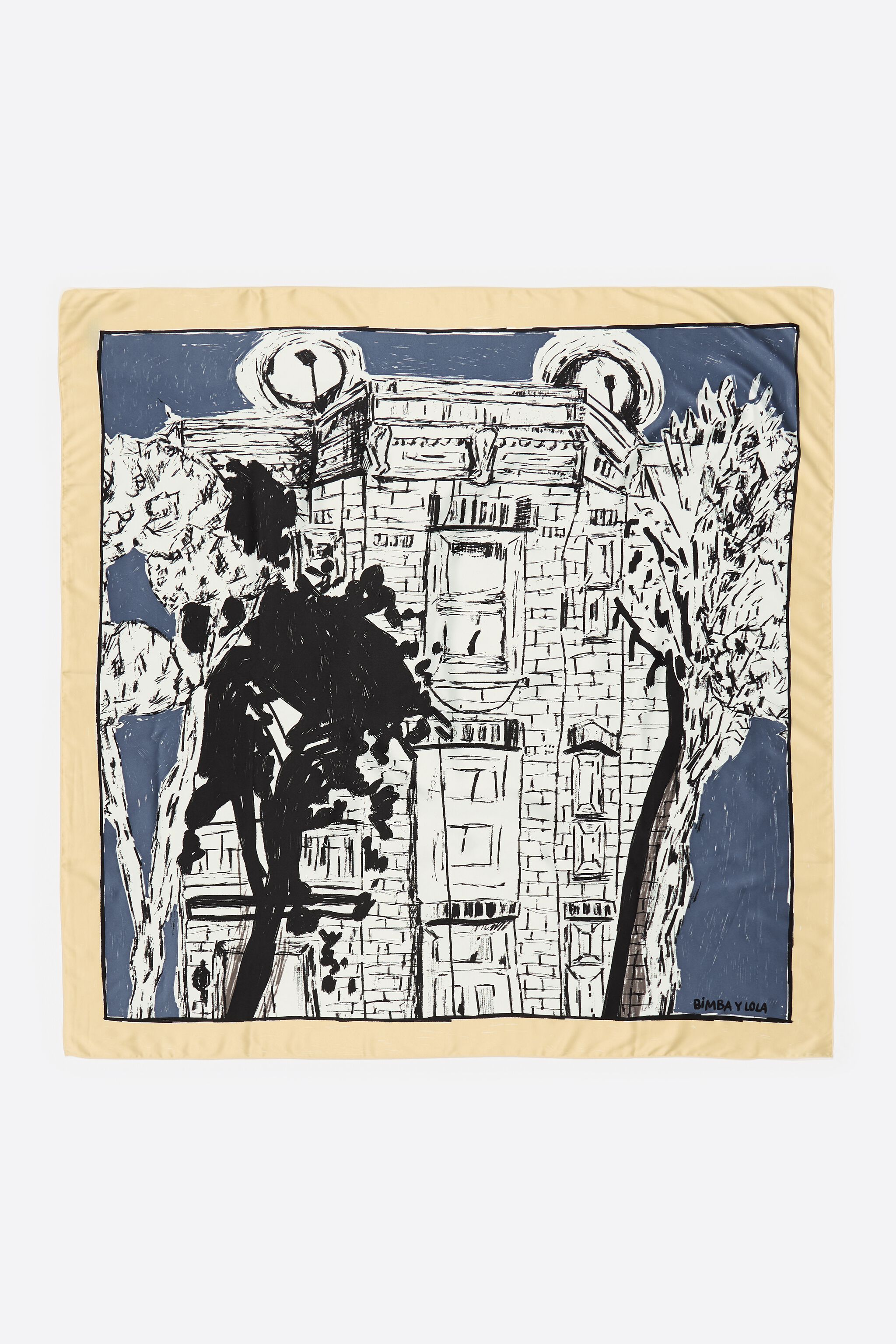 Bimba House Grafit-Strich-Schal