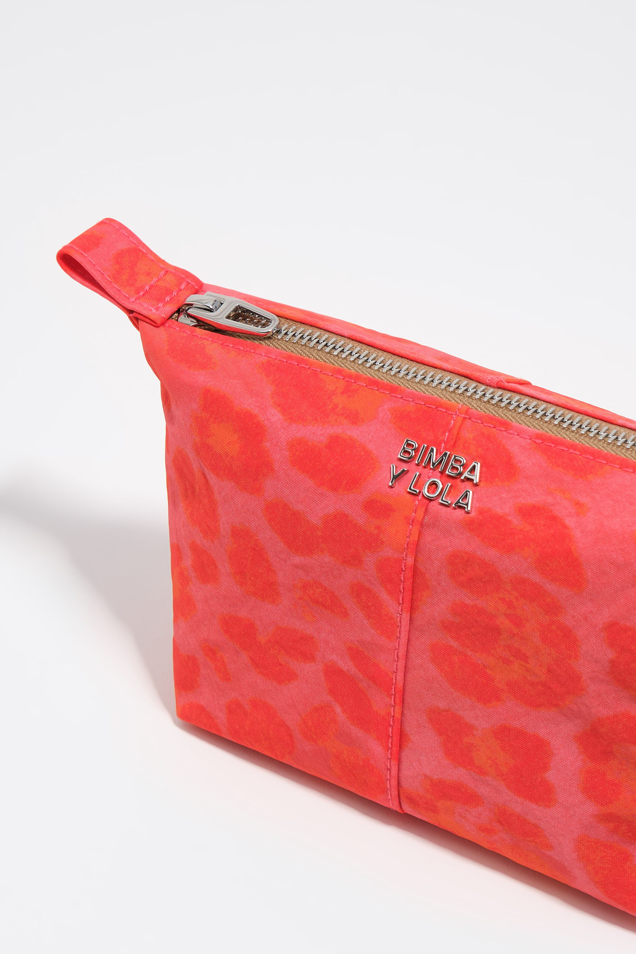 Rosa Leoparden-Nylon-Trapecio-Make-up-Case
