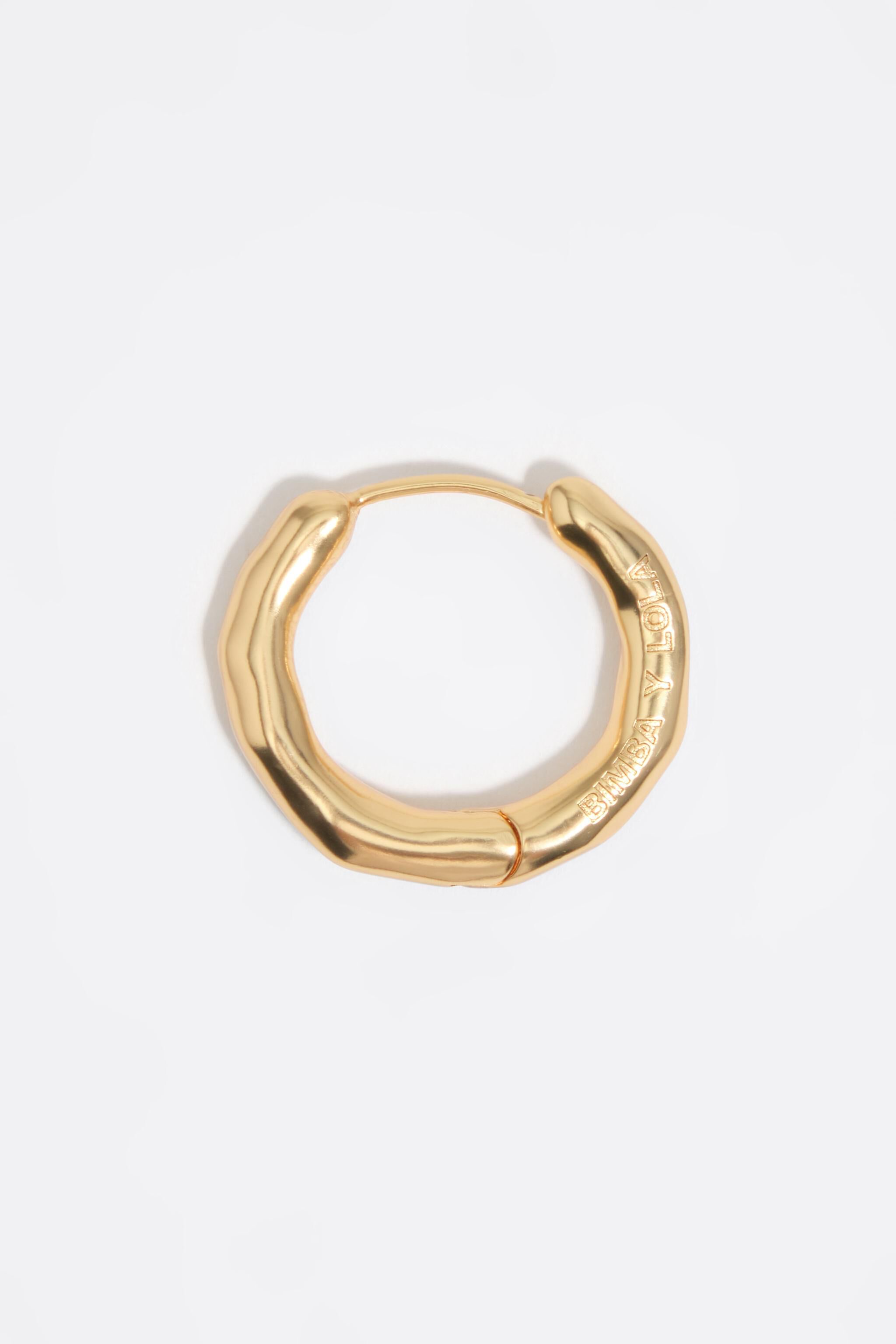 Matte-goldene unregelmäßige Ohrhänger