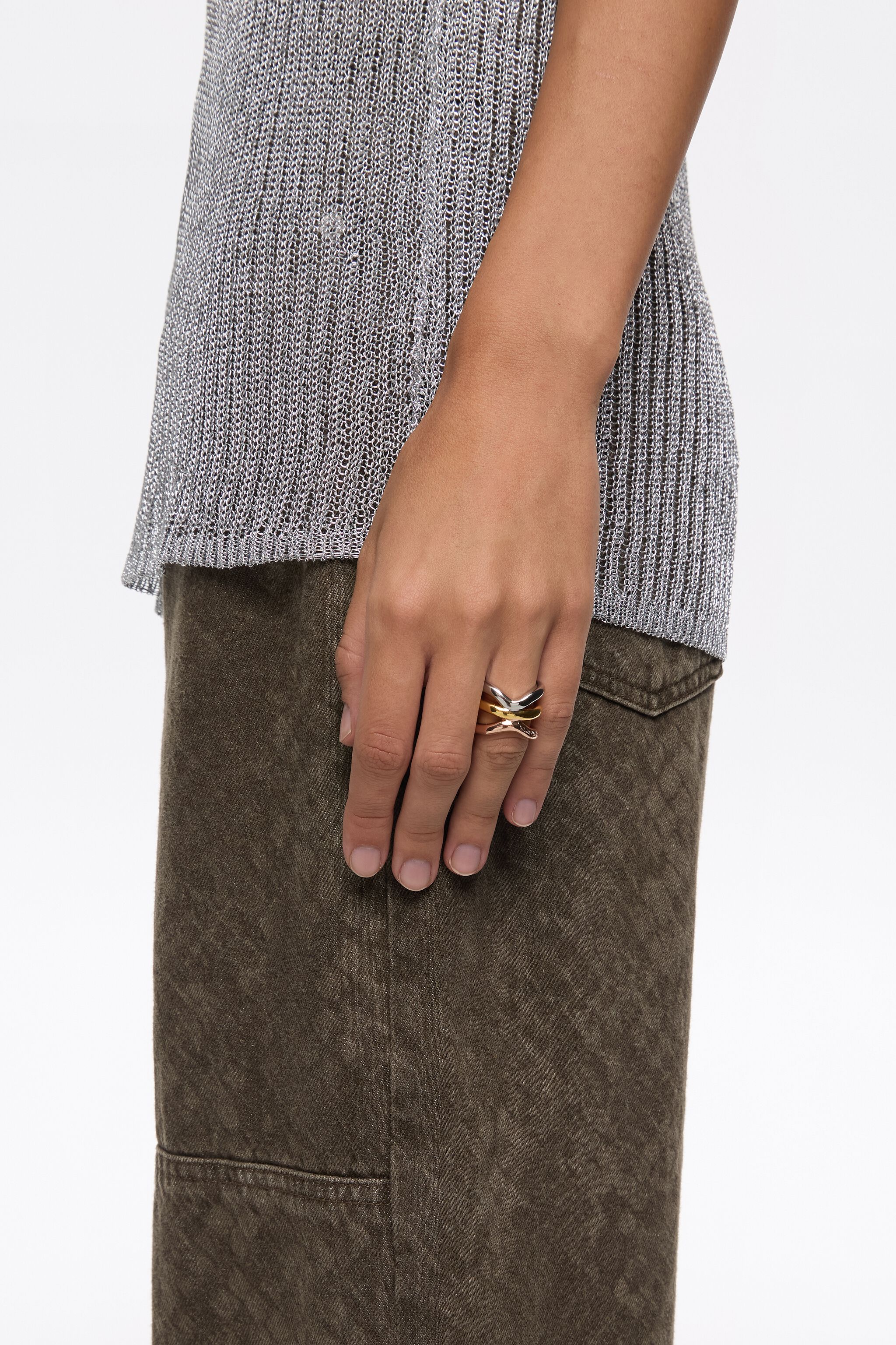 Dreiton-Band-Ring