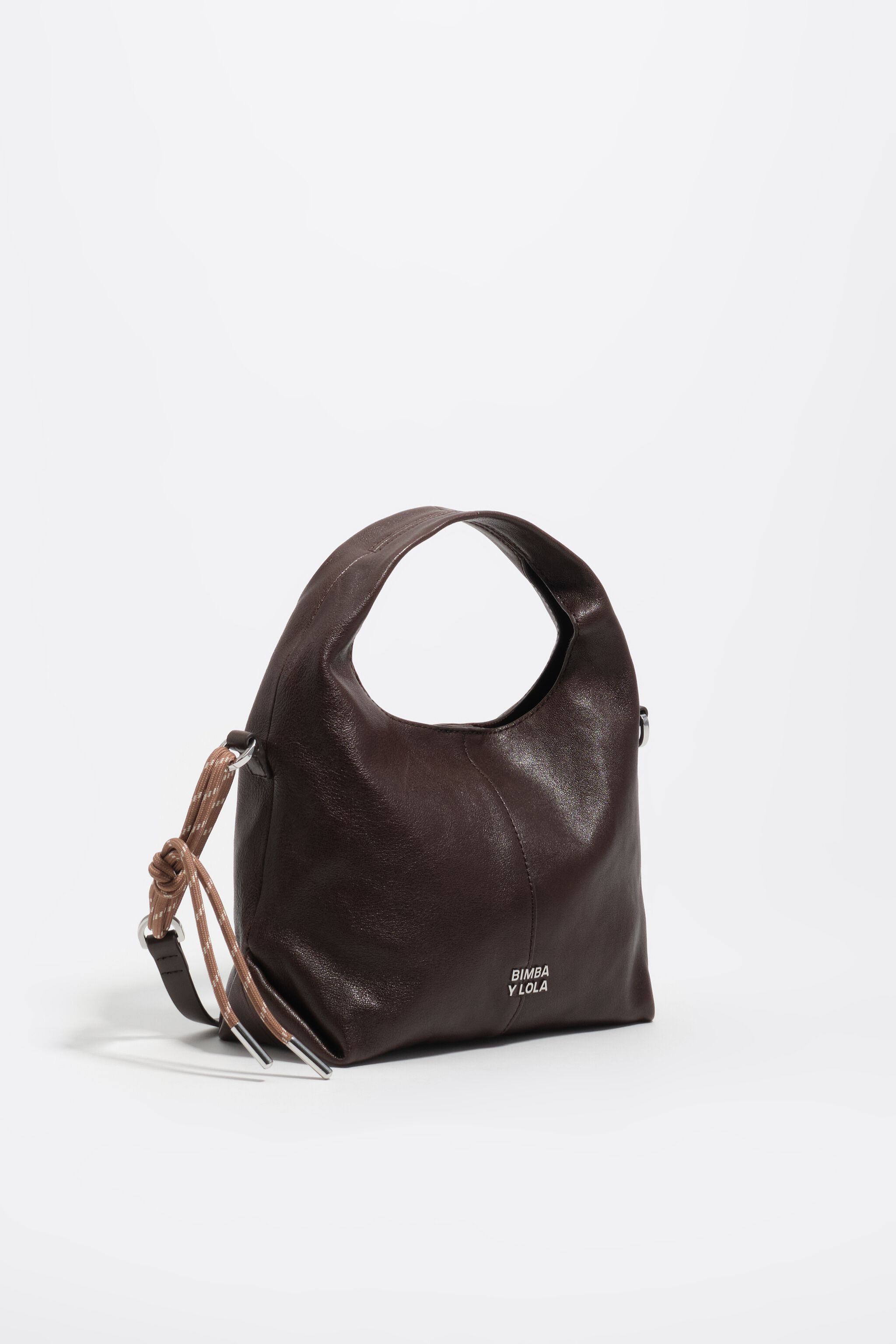 Kleine Leder-Papier-Kreuzschultertasche