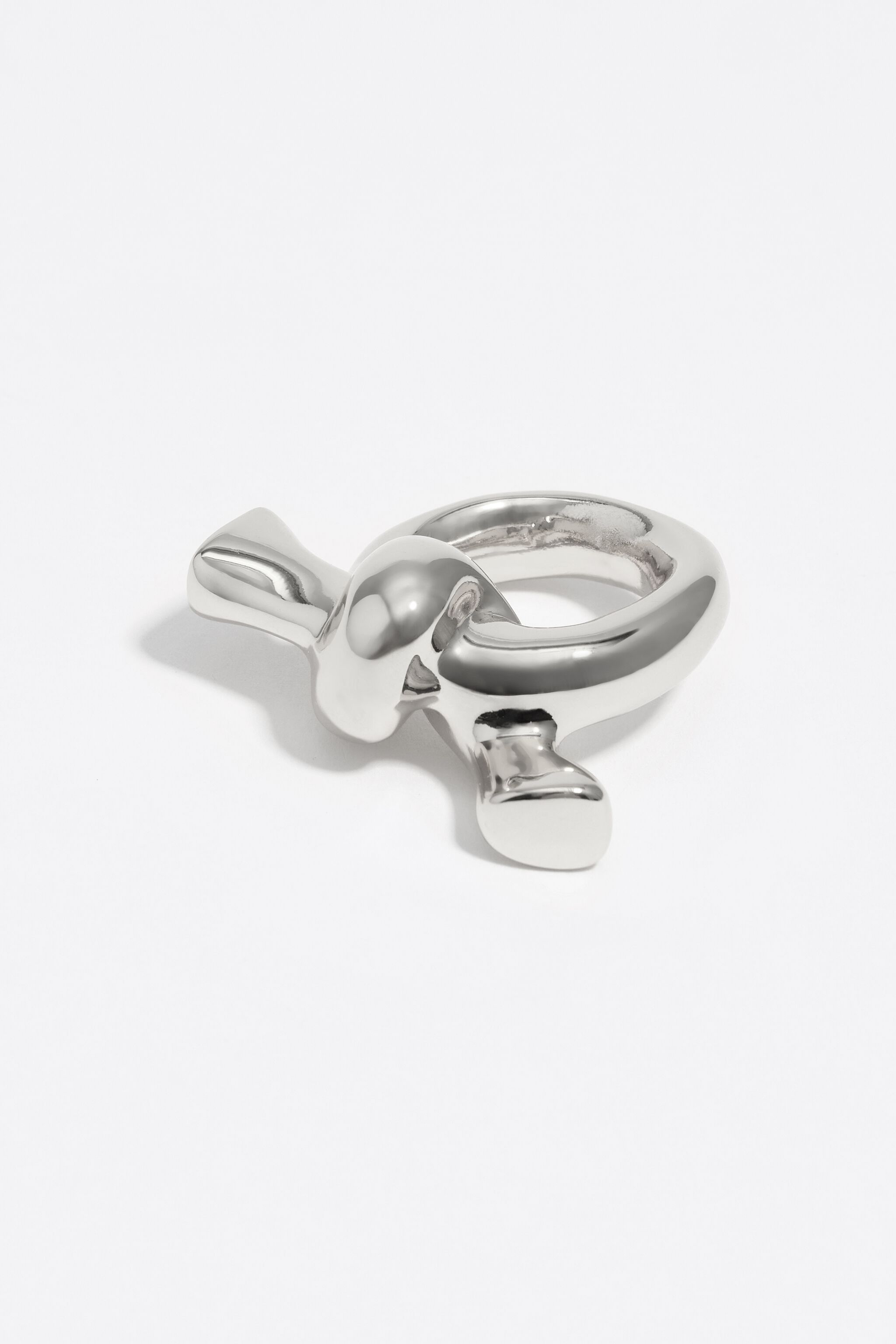 Silberner Knoten-Schalring