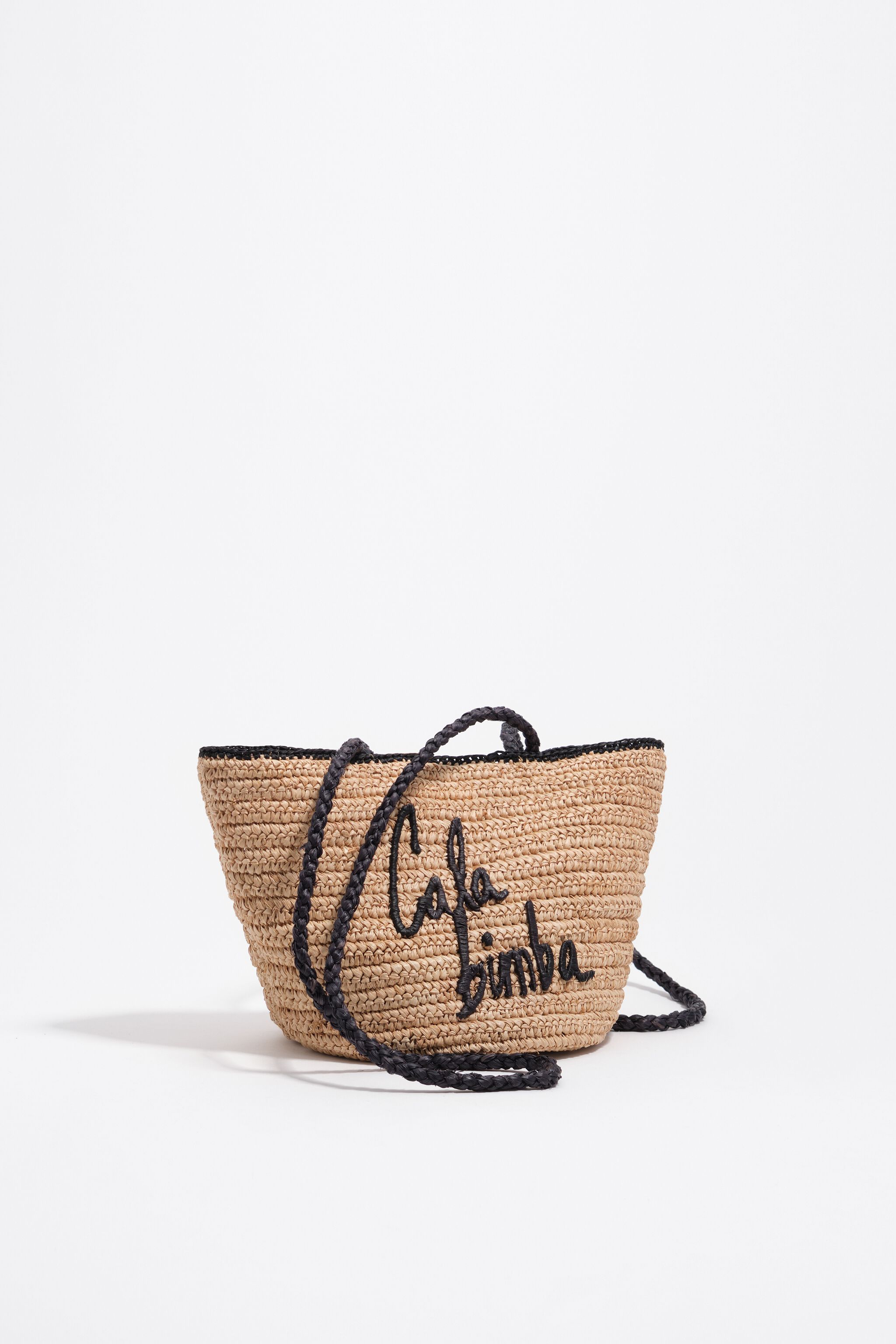 Kleine natürliche Raffia-Korbhandtasche