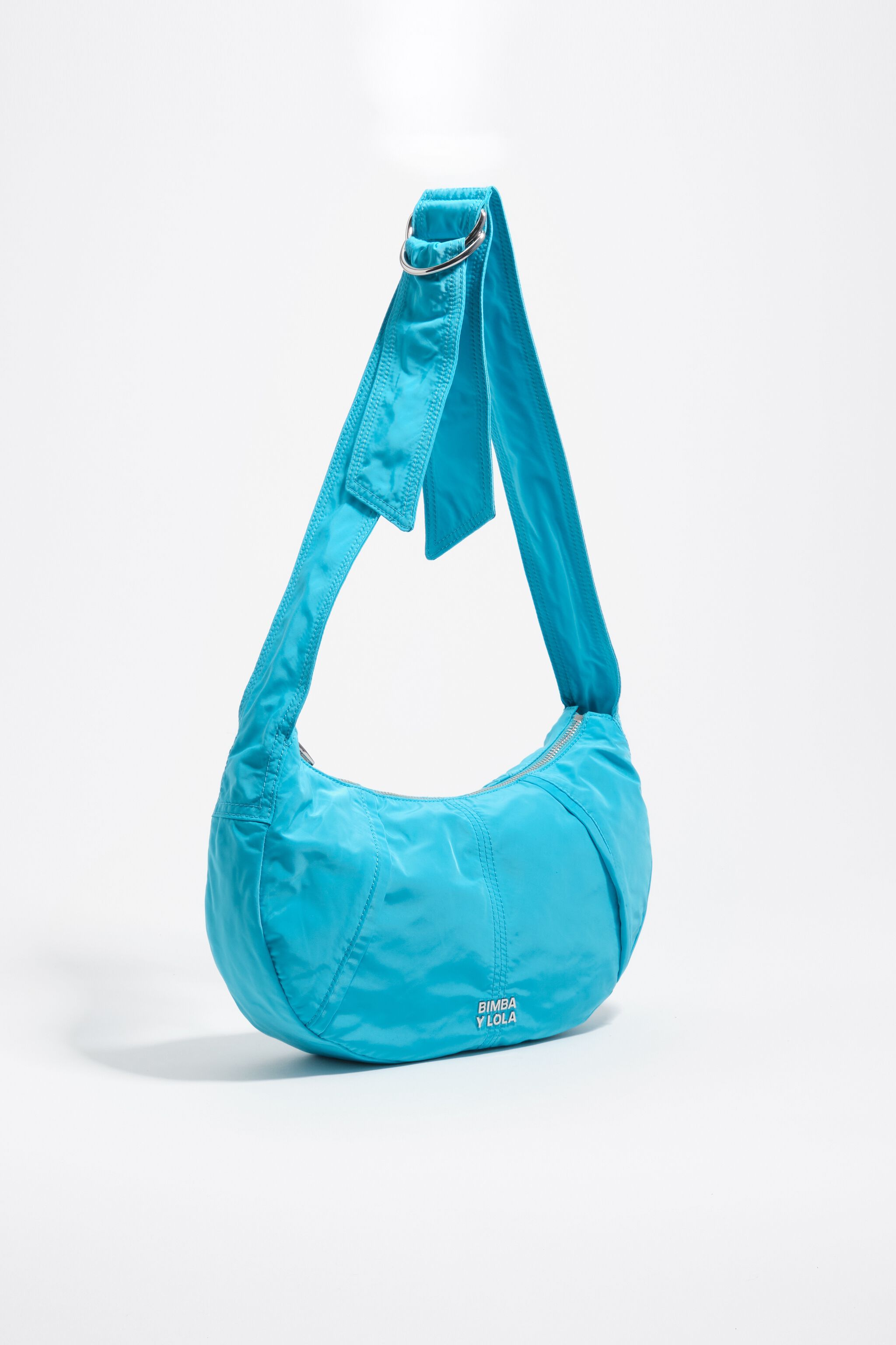 Blaue mittlere Mondtasche