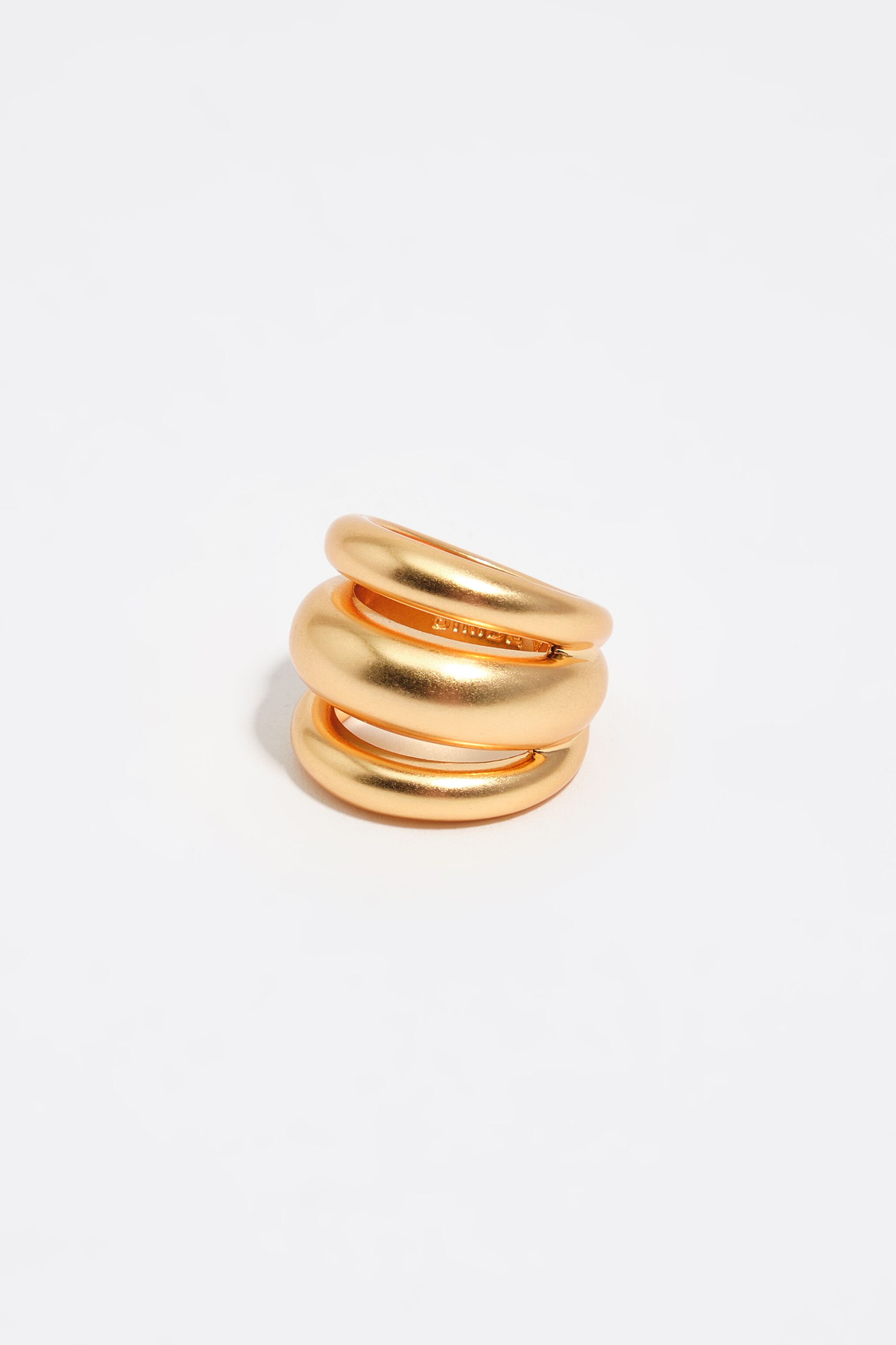 Matte-goldene Ringband