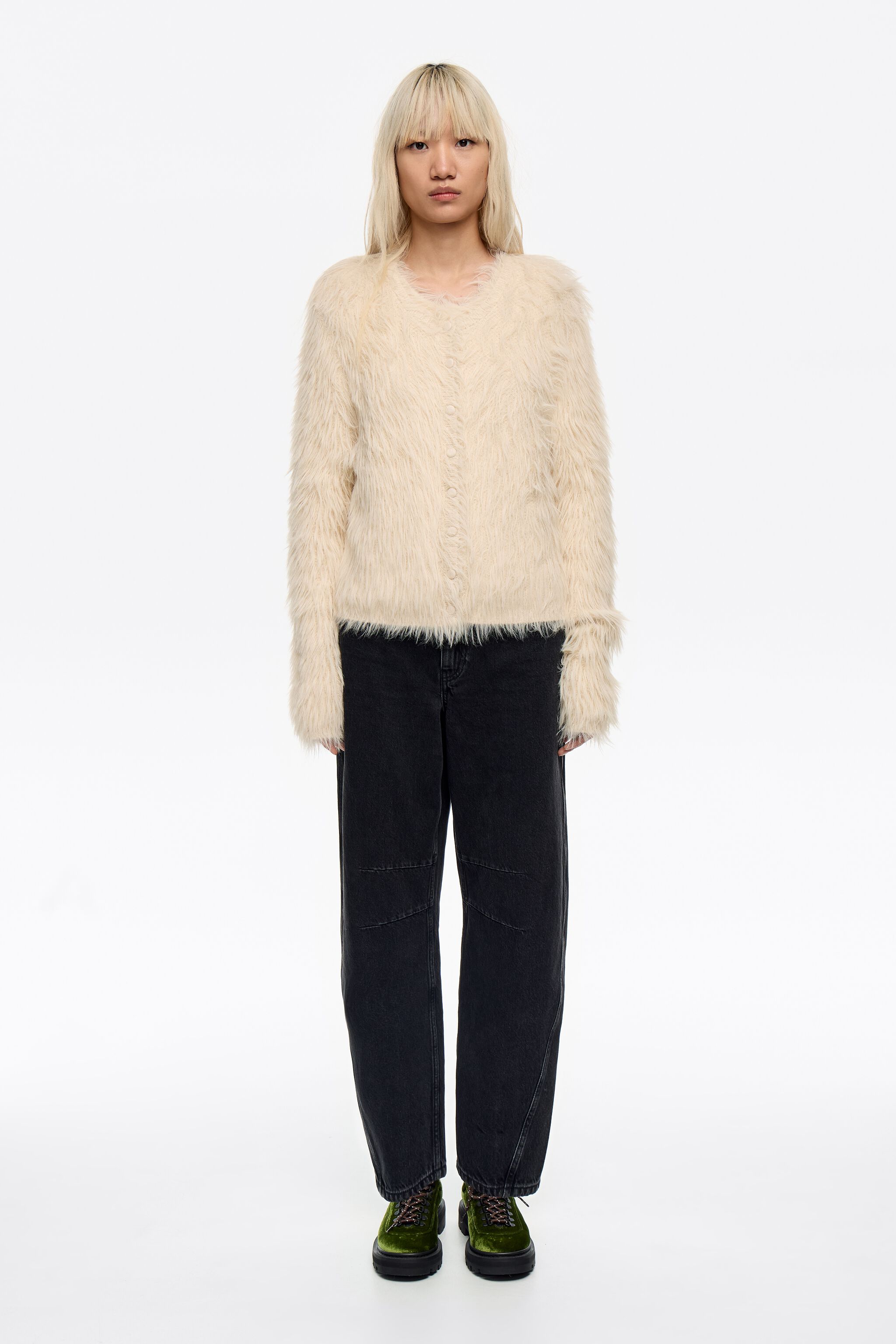 BARREL - Gewaschene schwarze Jeans
