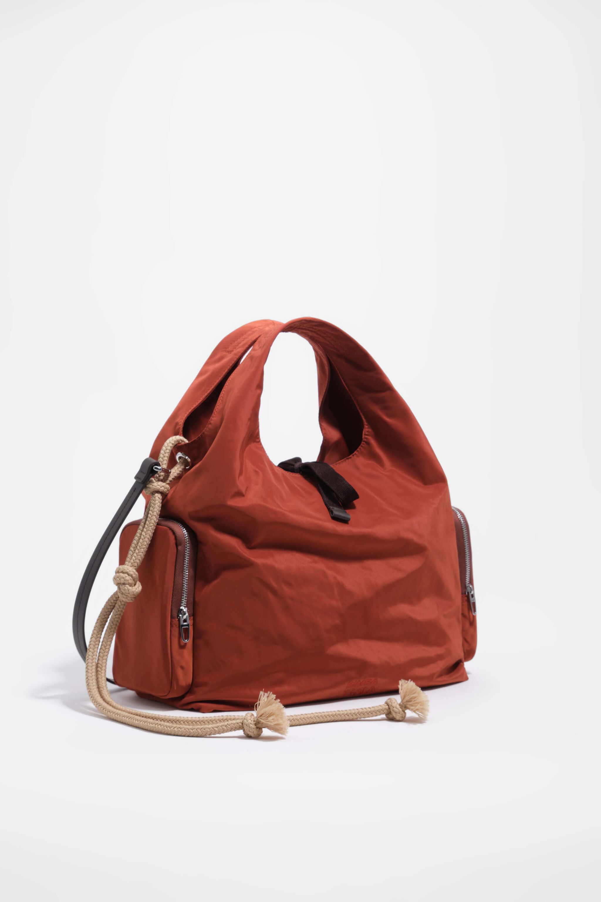 Medium rust-Nylon-Handtasche