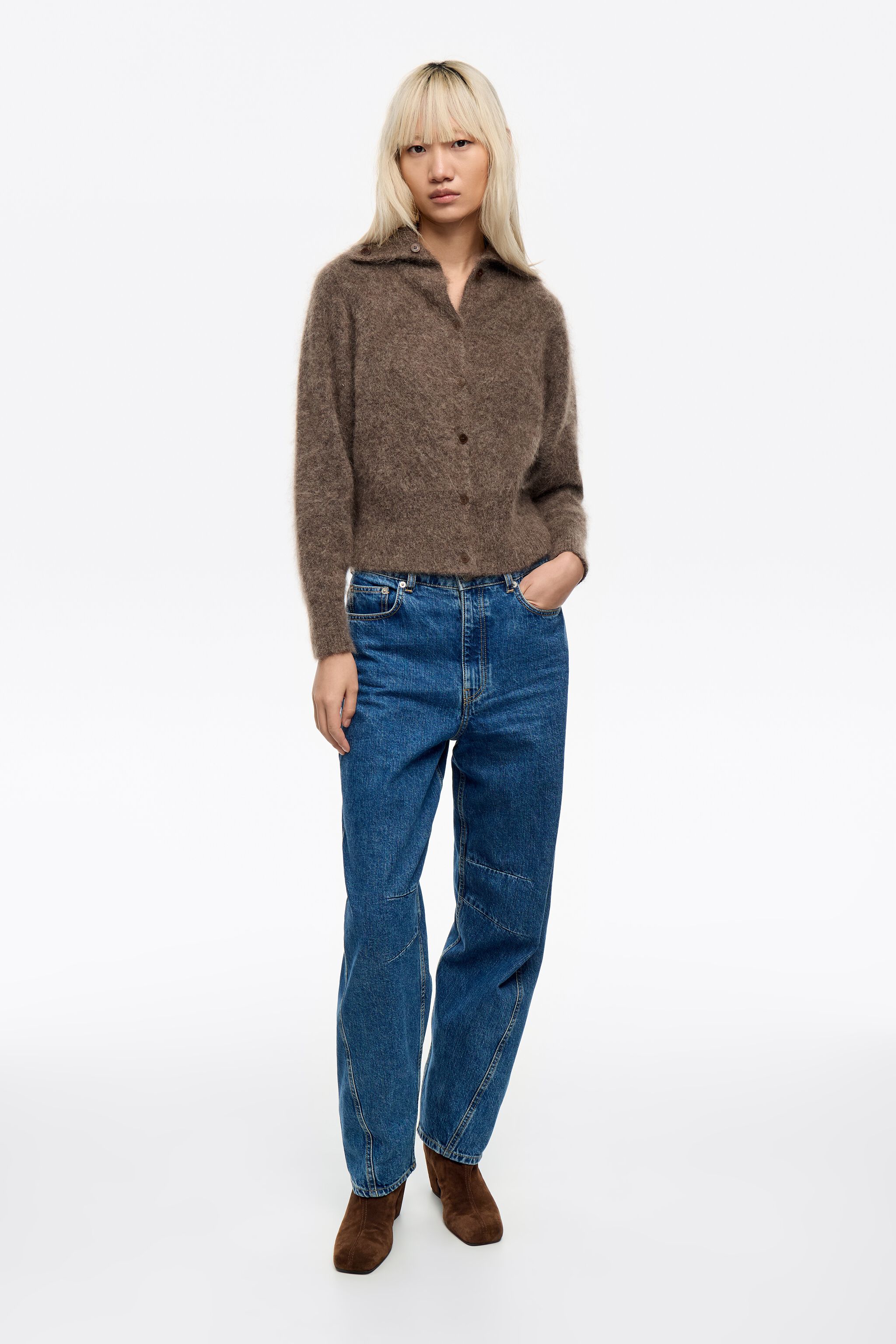 BARREL - Blaue Jeans mit mittlerer Taille