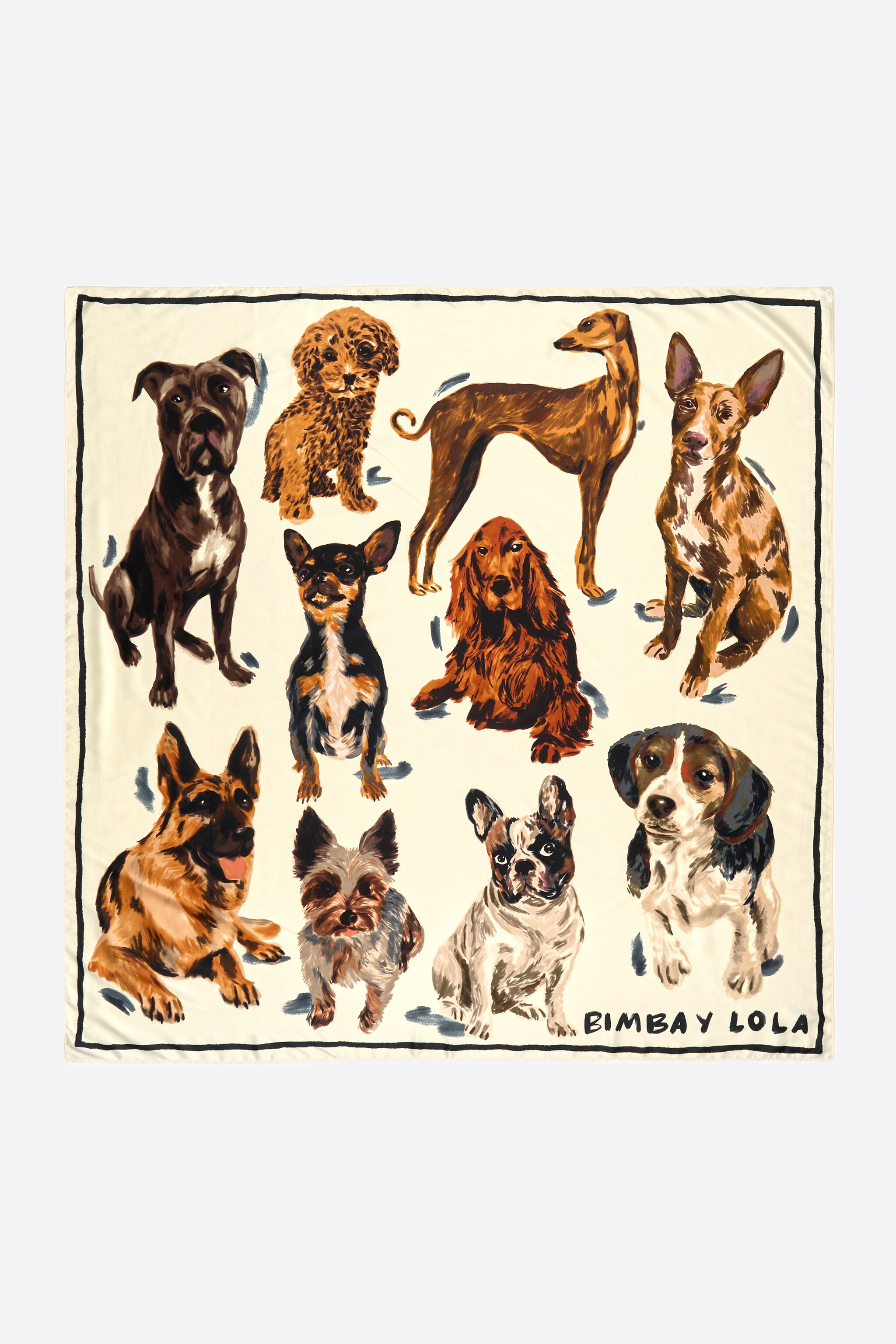 Hundemuster-Schal