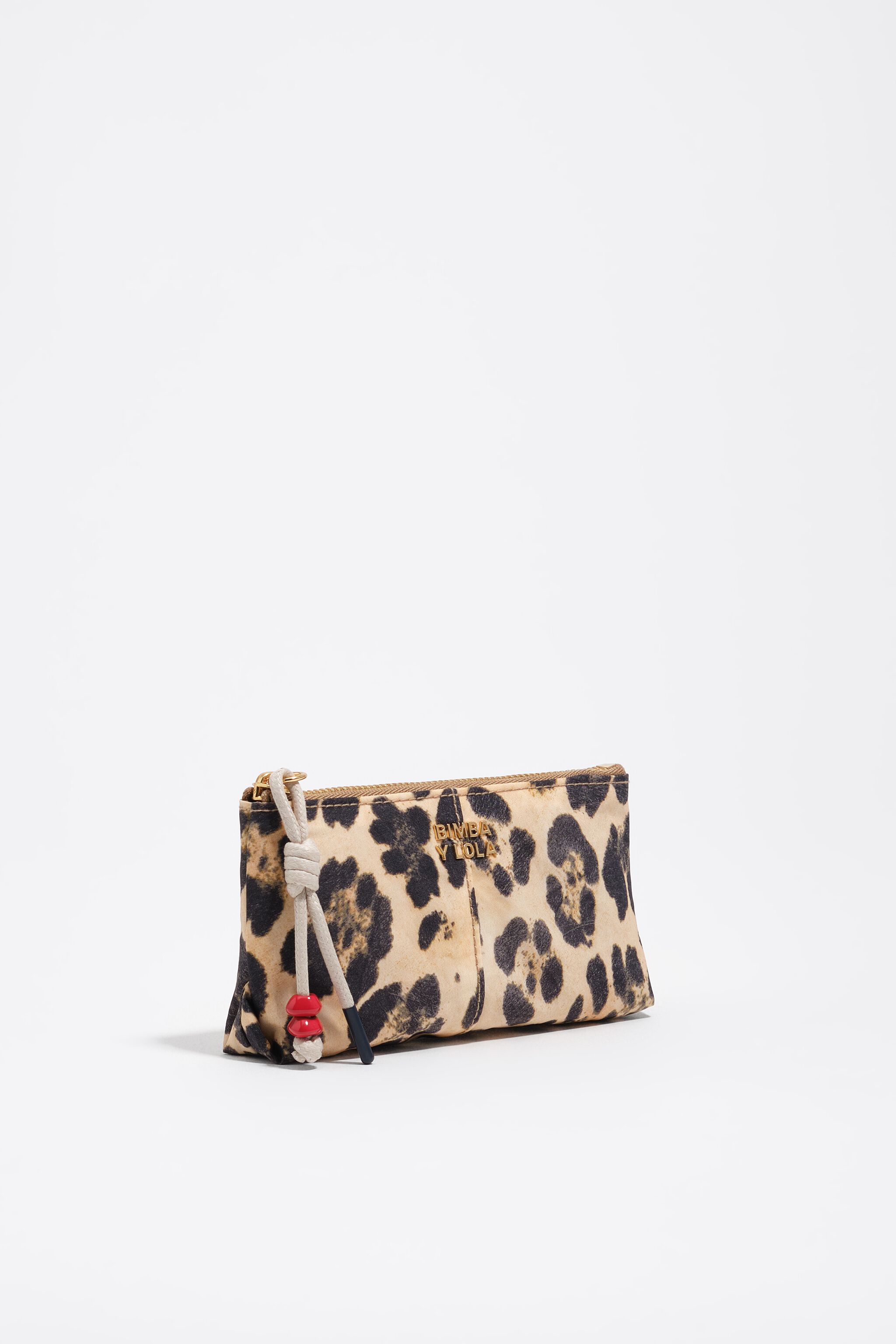 Natürliche Leopard-Nylon-Münzgeldbörse
