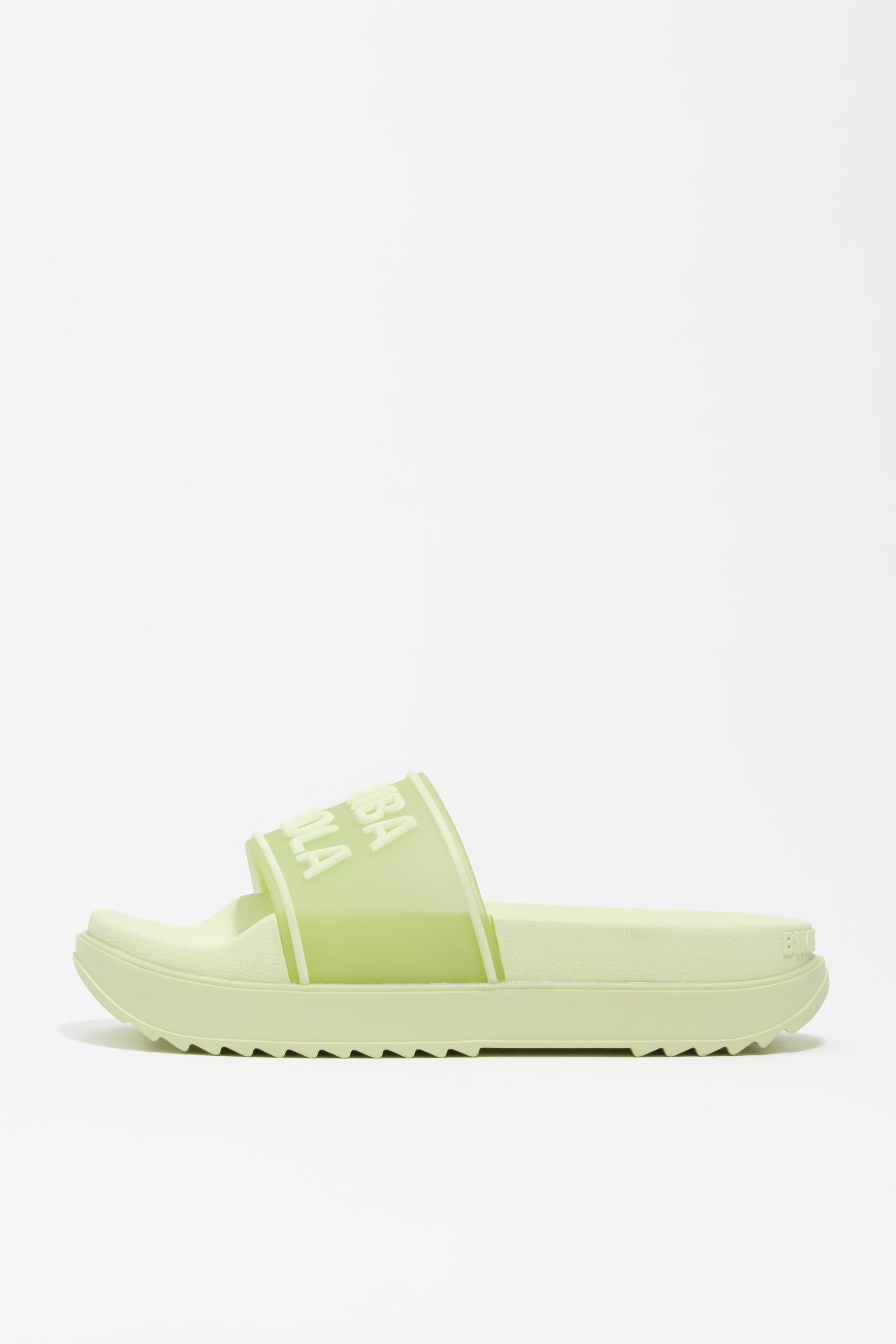 Lime-Plattform-Sandalen
