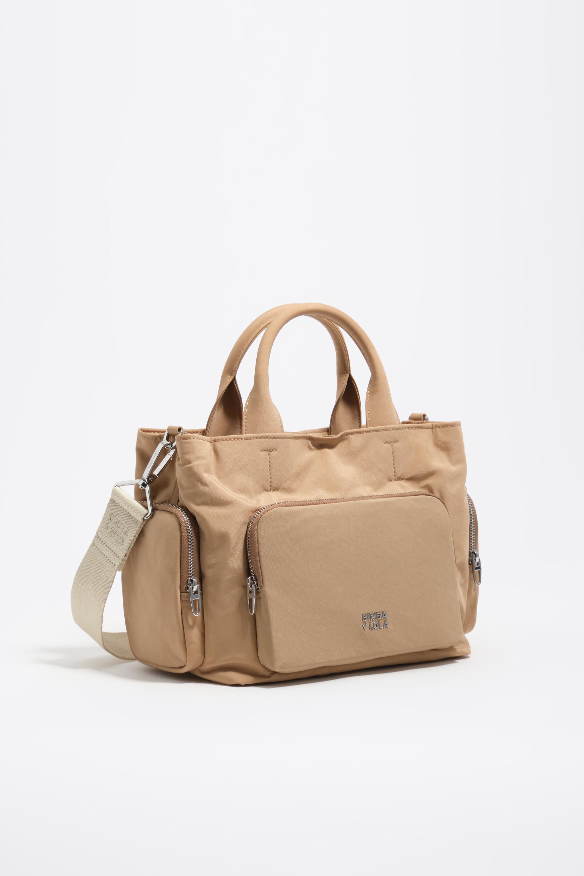 Medium camel Nylon-Handytasche
