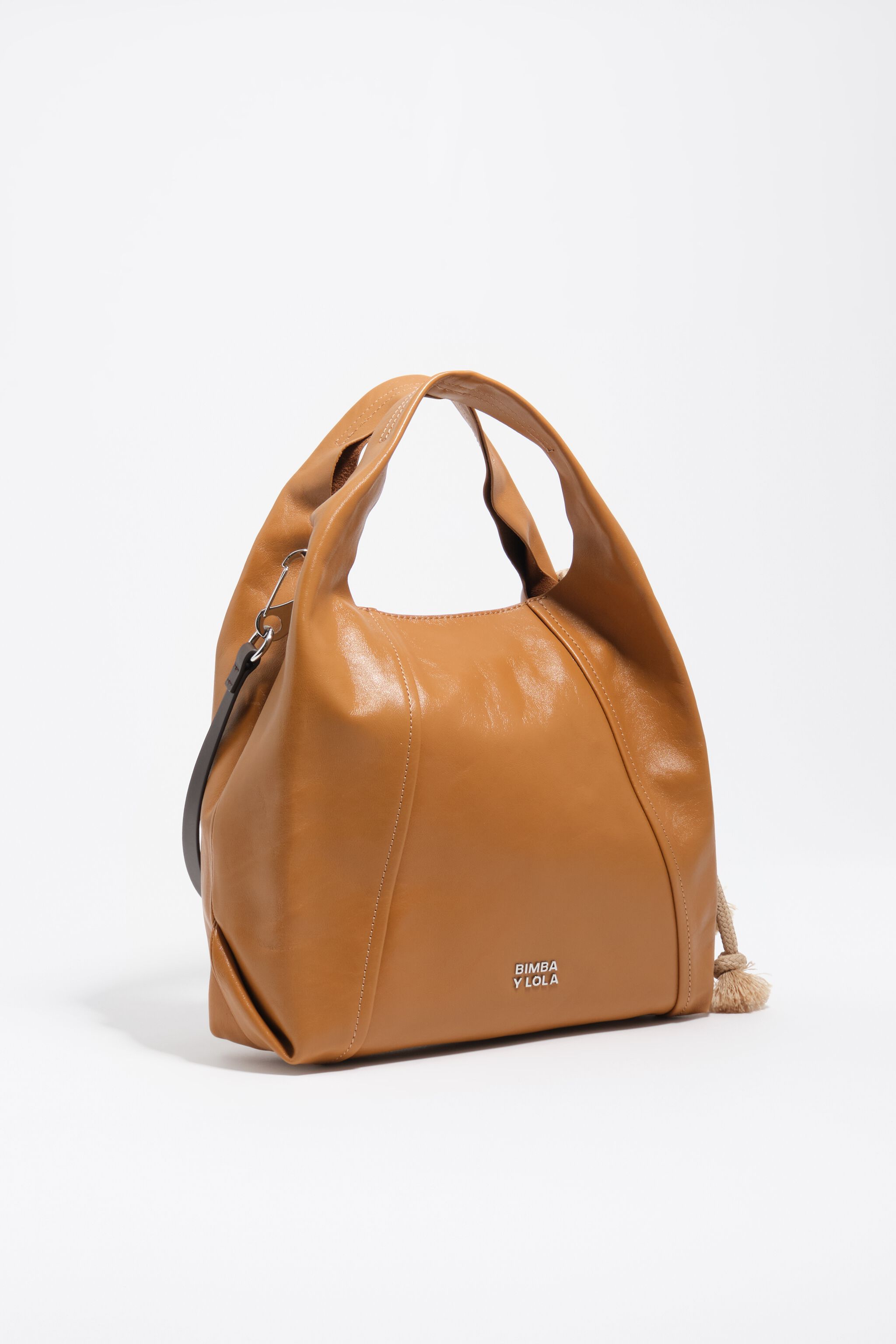 Medium Toffee-Leder-Papiertasche