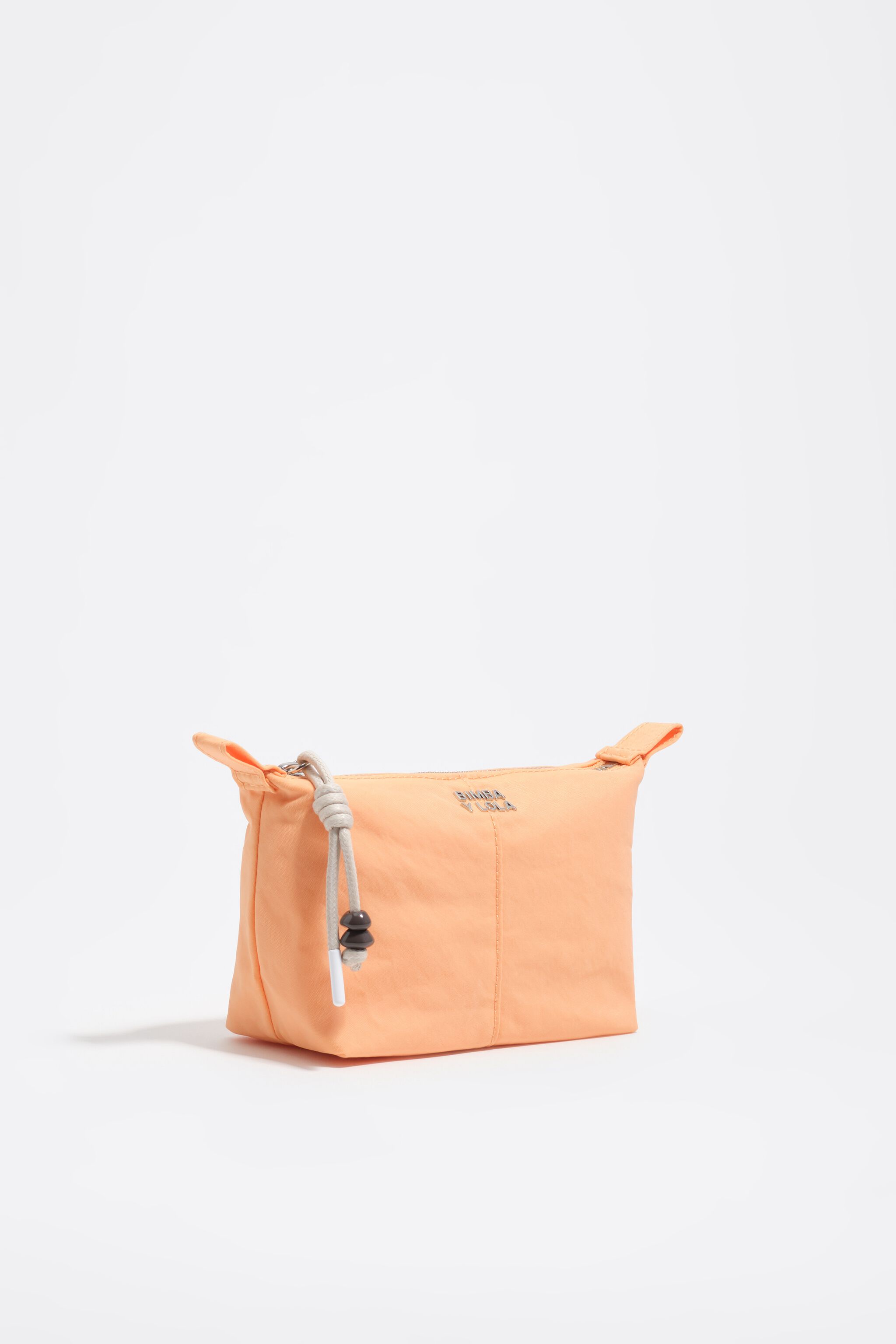 Kleine orangefarbene Sorbet-Nylon-Trapecio-Make-up-Case