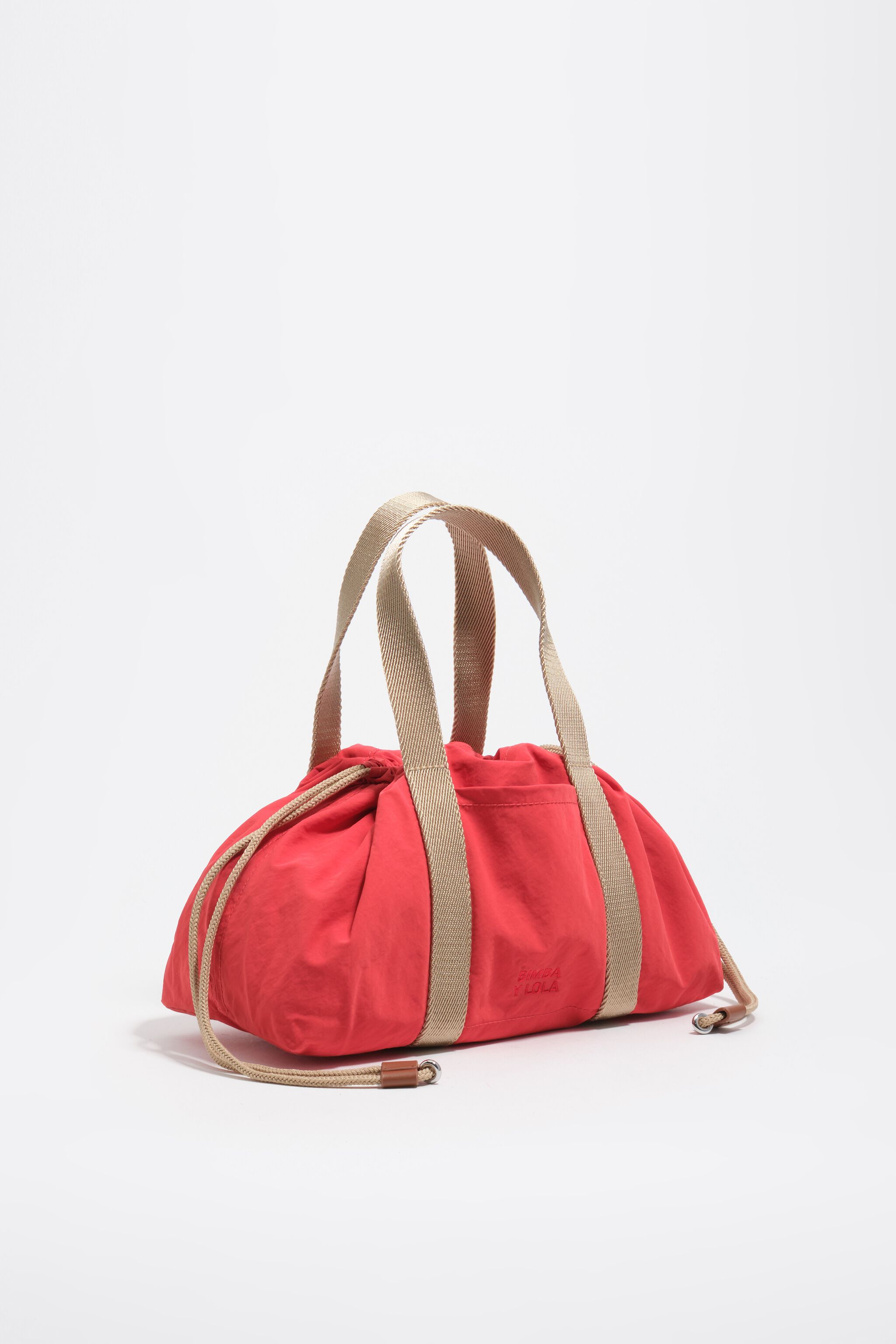 Mini-Handtasche aus Nylon mit Granatapfel-Design