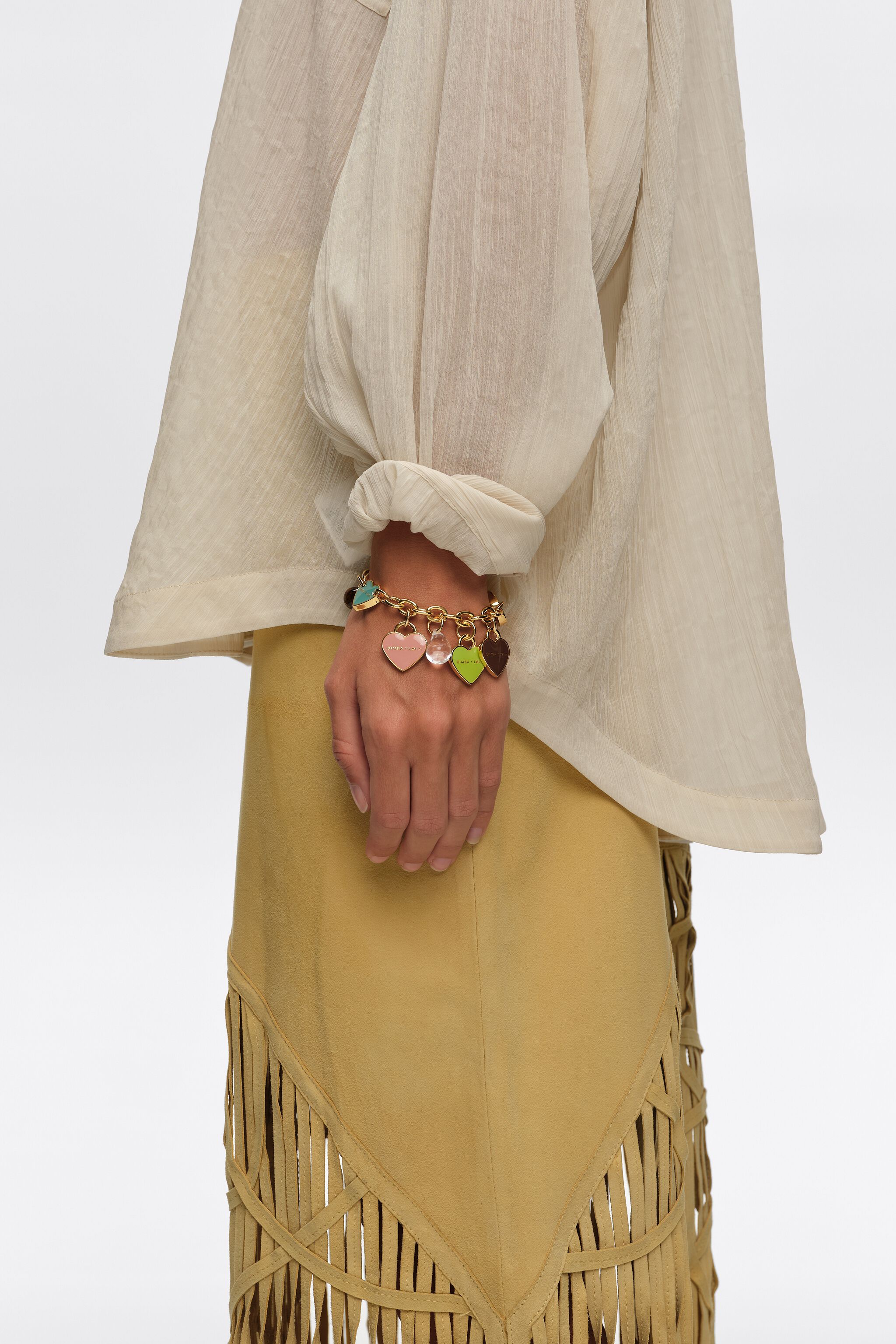 Herz-Logos-Goldkette-Armband
