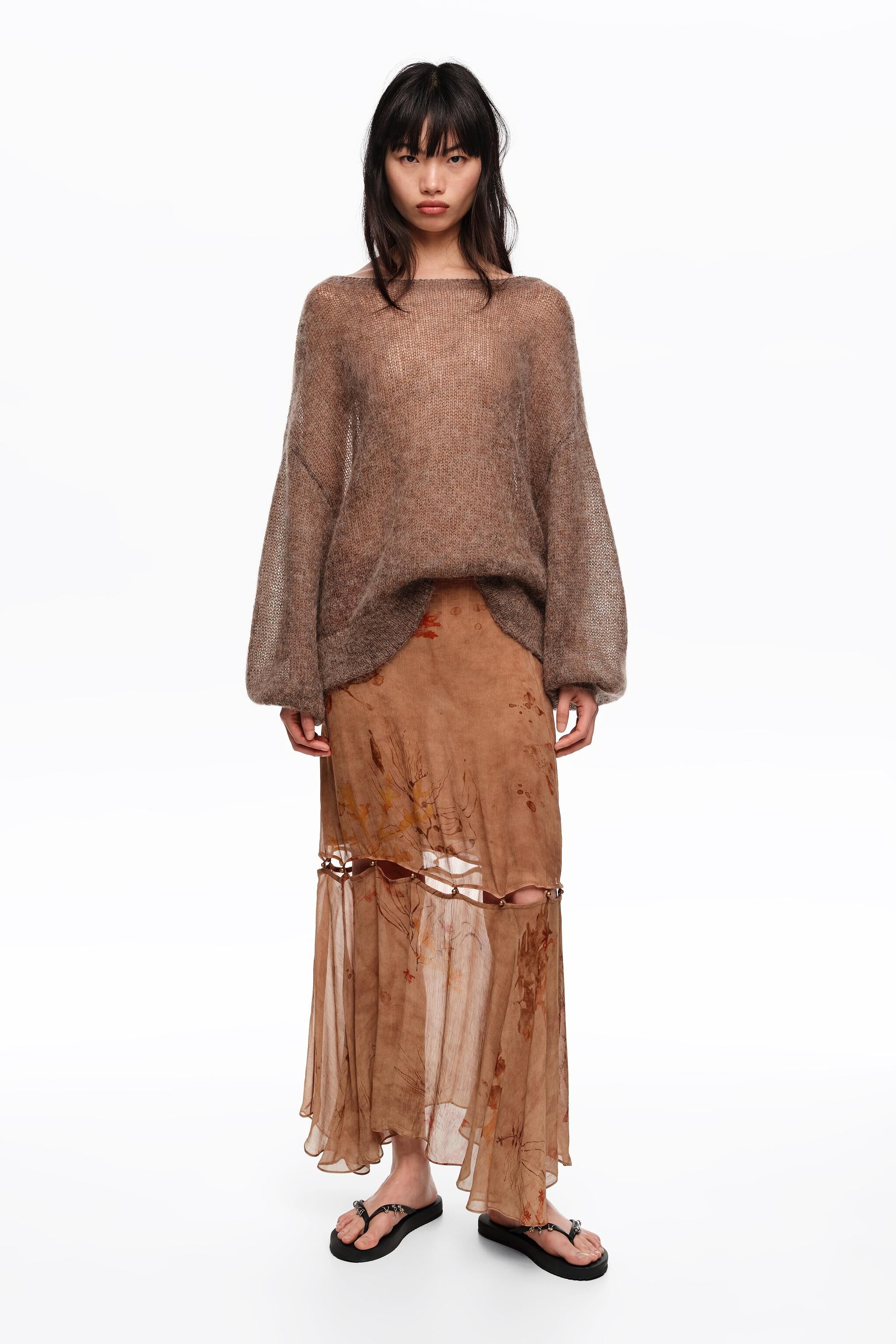 Unterwasser-Flare-Button-Skirt