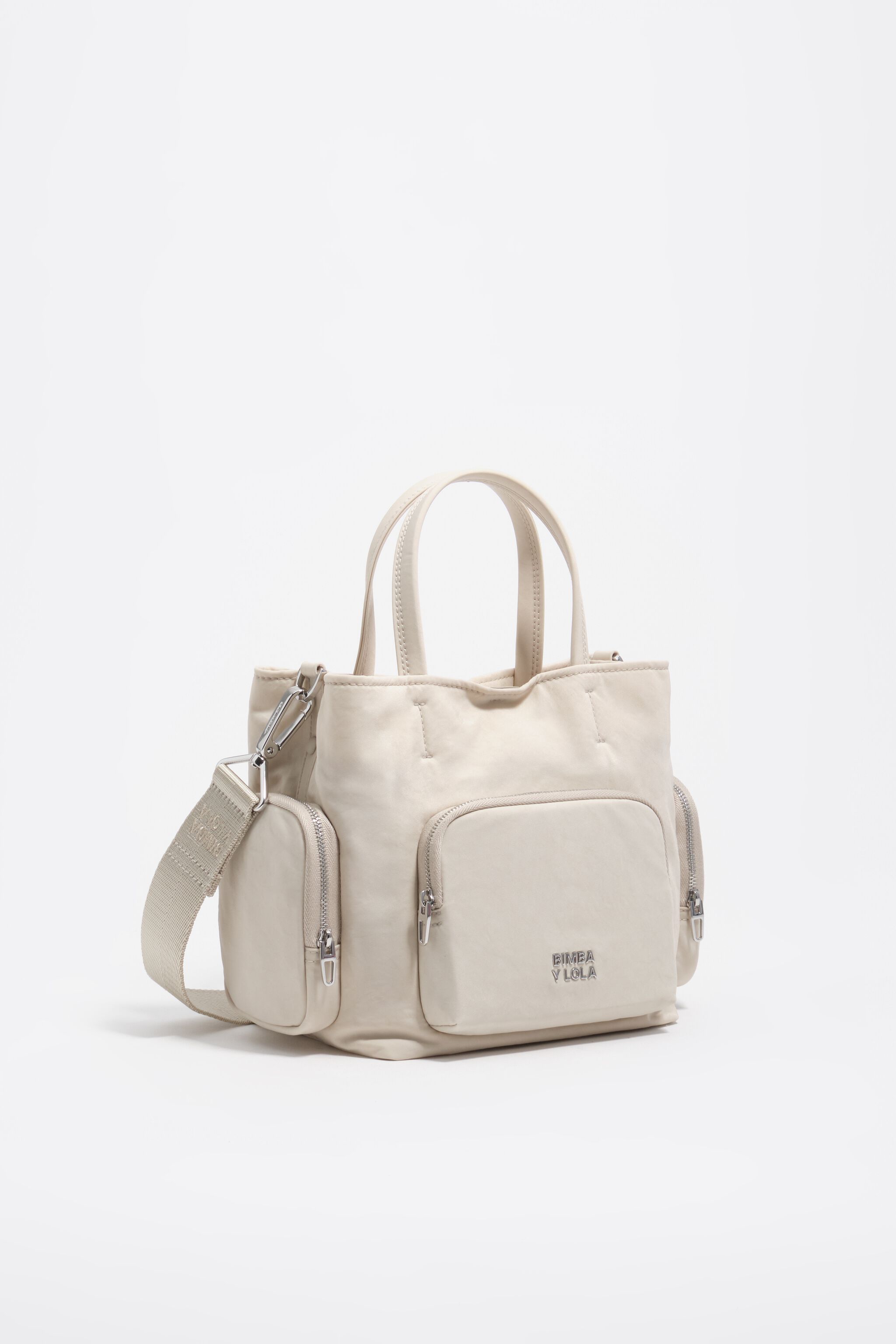 Kleine weiße Nylon-Handytasche