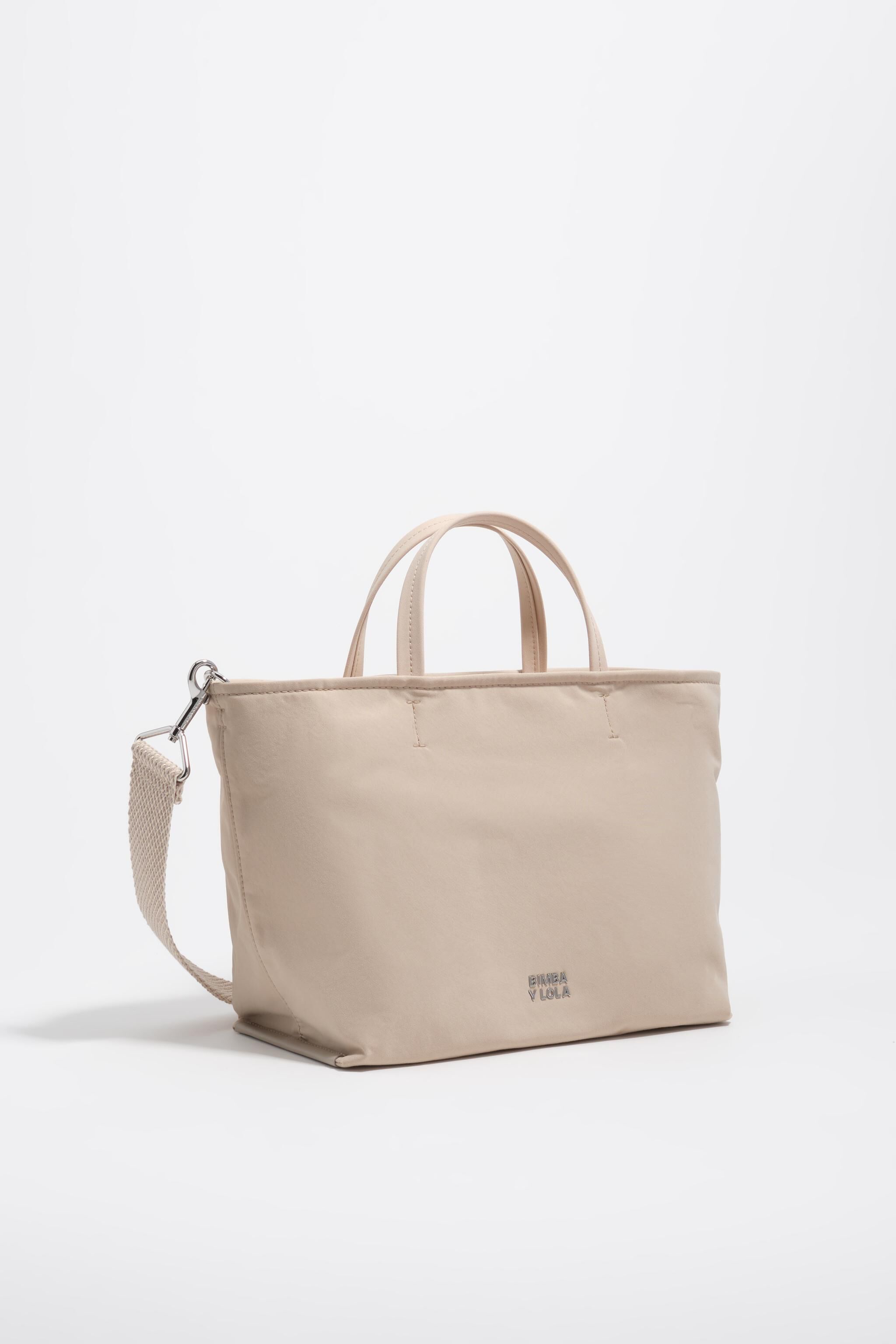 Medium Sand-Gabardine-Einkaufstasche