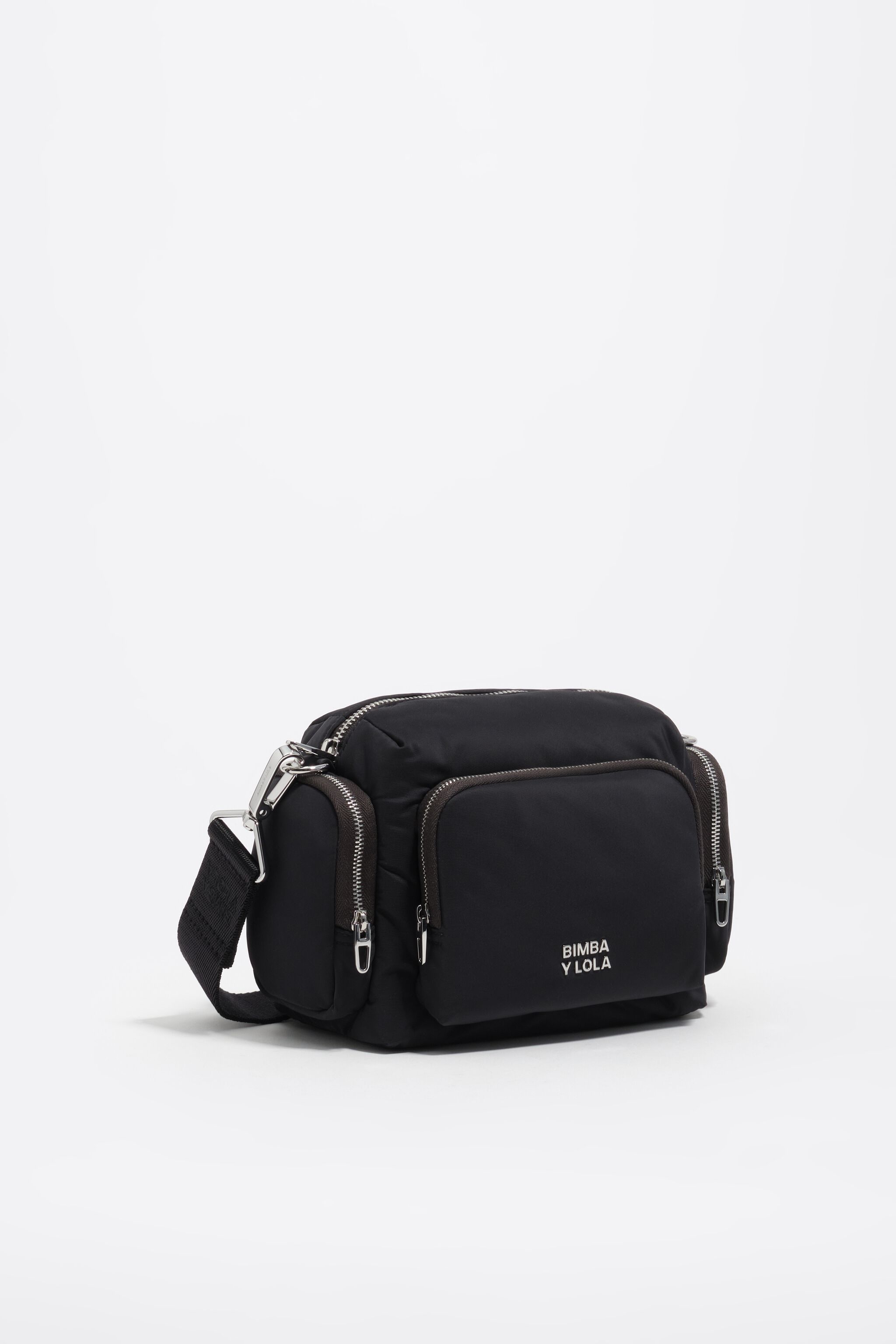 Dunkel anthrazitfarbener Nylon-Kleiner Taschenbeutel