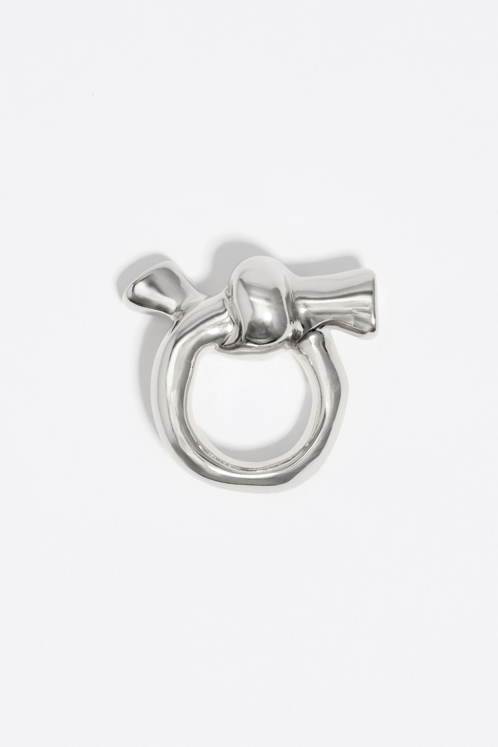 Silberner Knoten-Schalring