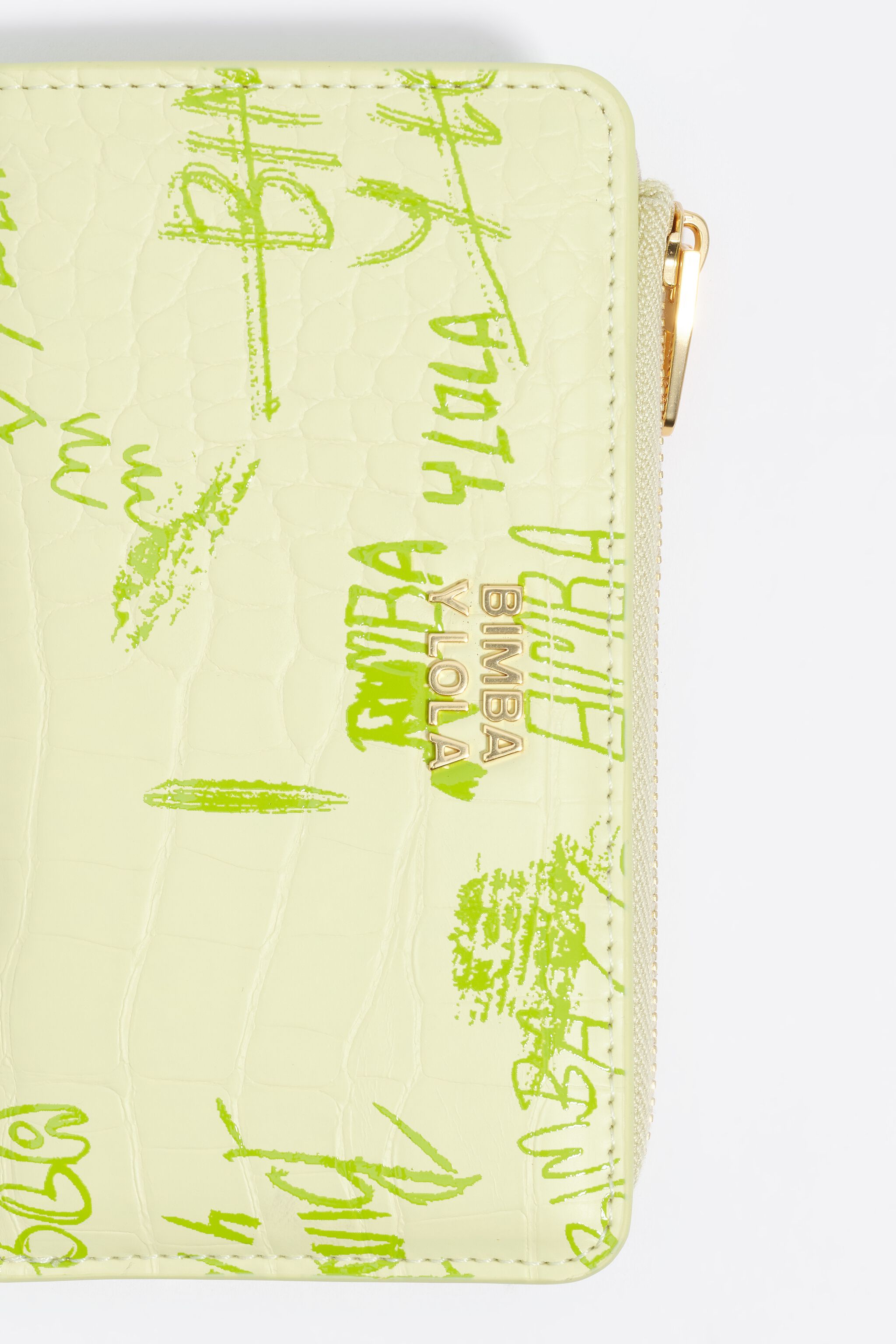 Pastellgrüne BIMBA-Logos-Kompakt-Handtasche