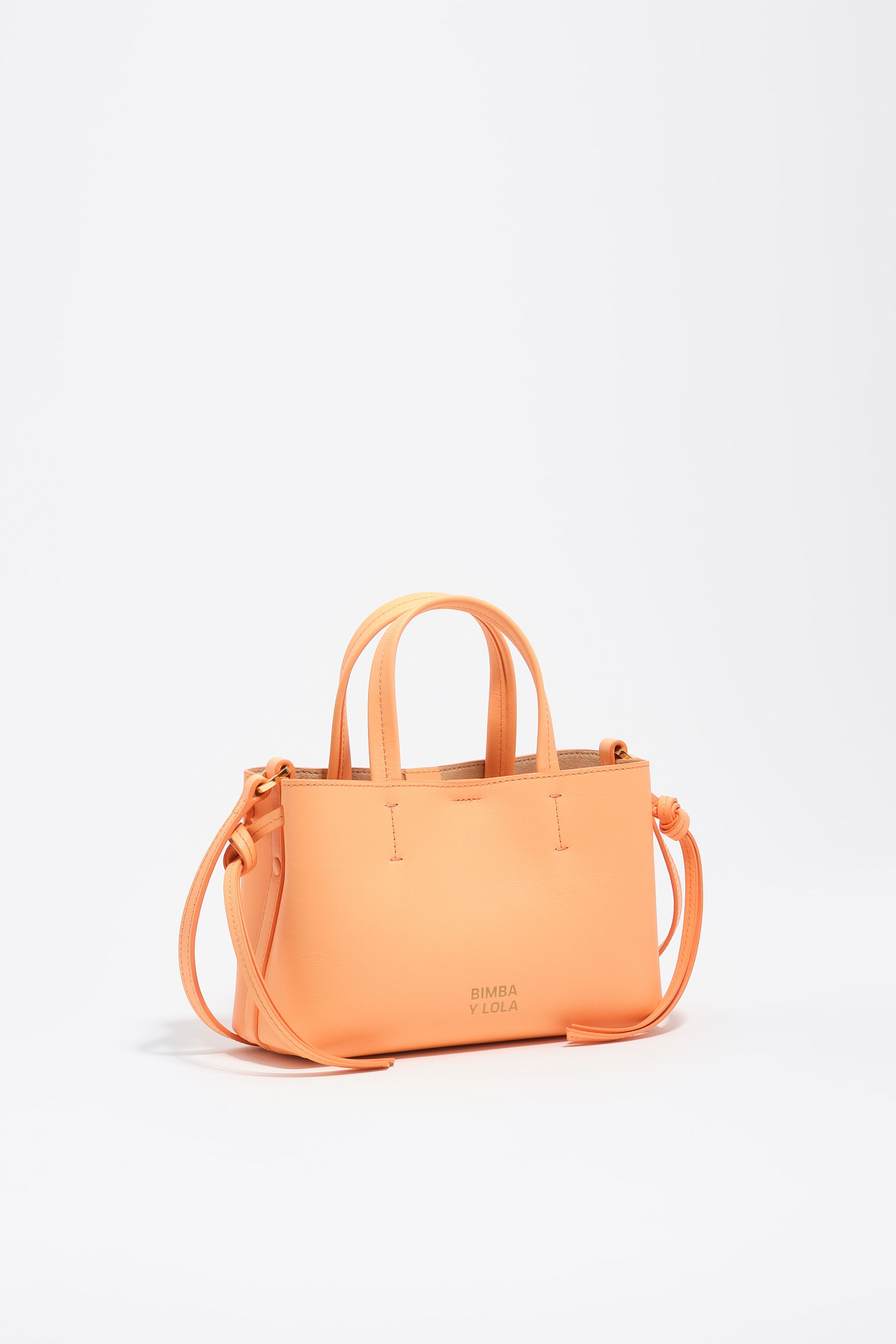 Mini-Orangensorbet-Leder-Chihuahua-Tasche